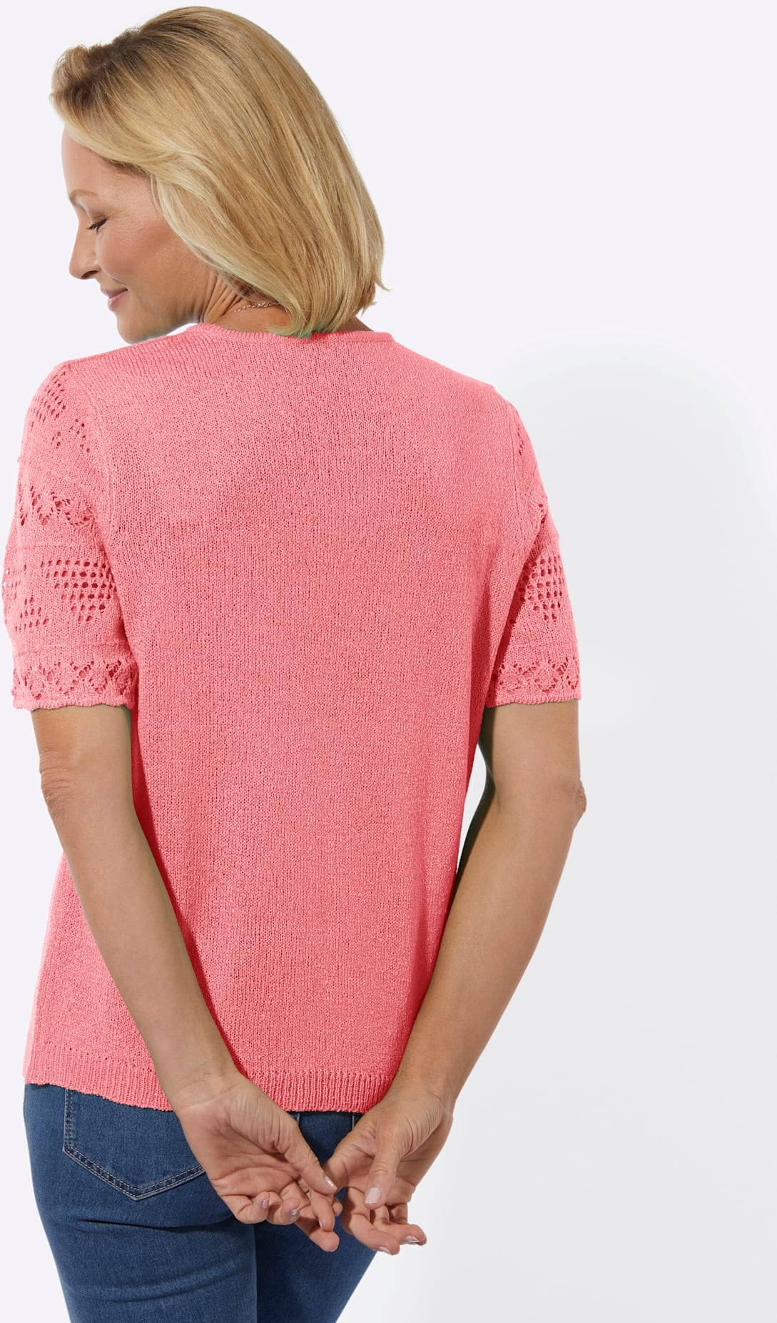 Classic Basics Pull à manches courtes »Bouclé-Pullover«