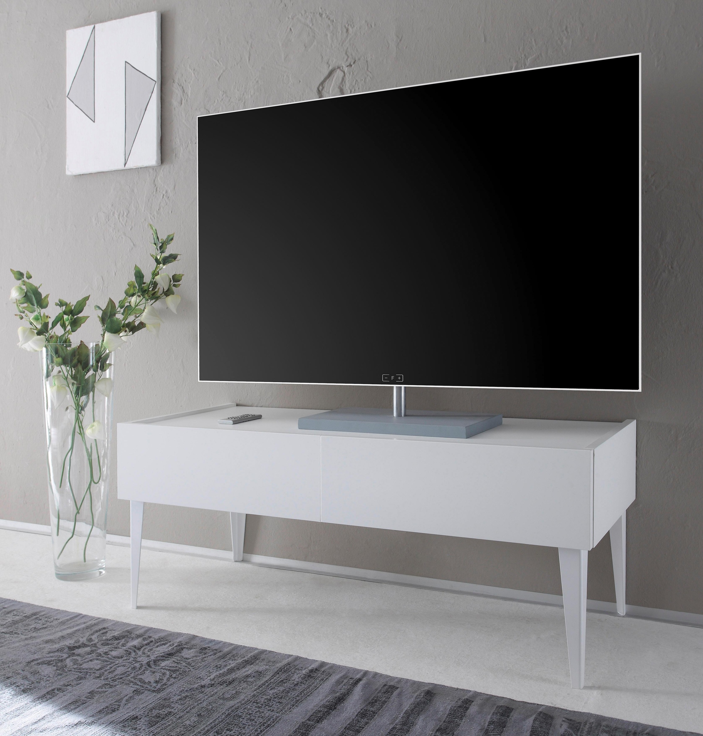 Image of Places of Style TV-Board »Zela«, mit 2 Schubladen, mit Füssen, Breite 123 cm bei Ackermann Versand Schweiz