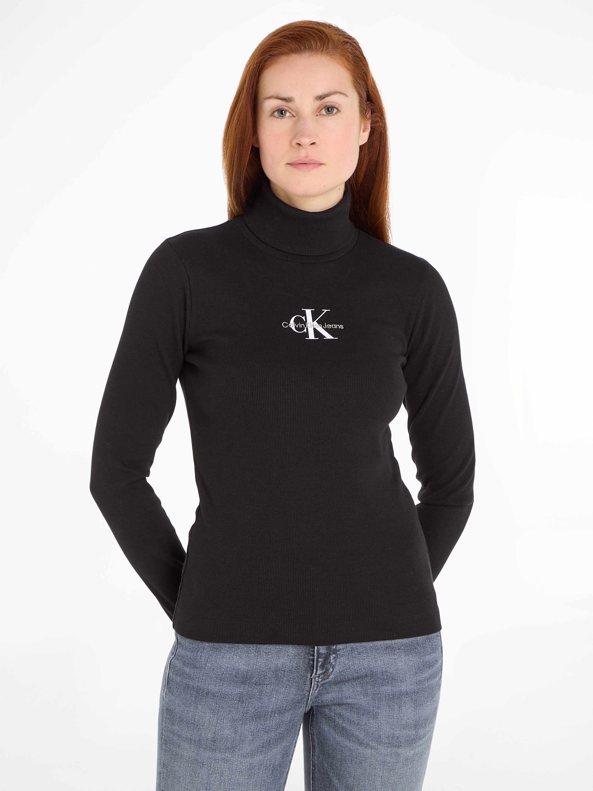 Langarmshirt »MONOLOGO RIB ROLL NECK«
