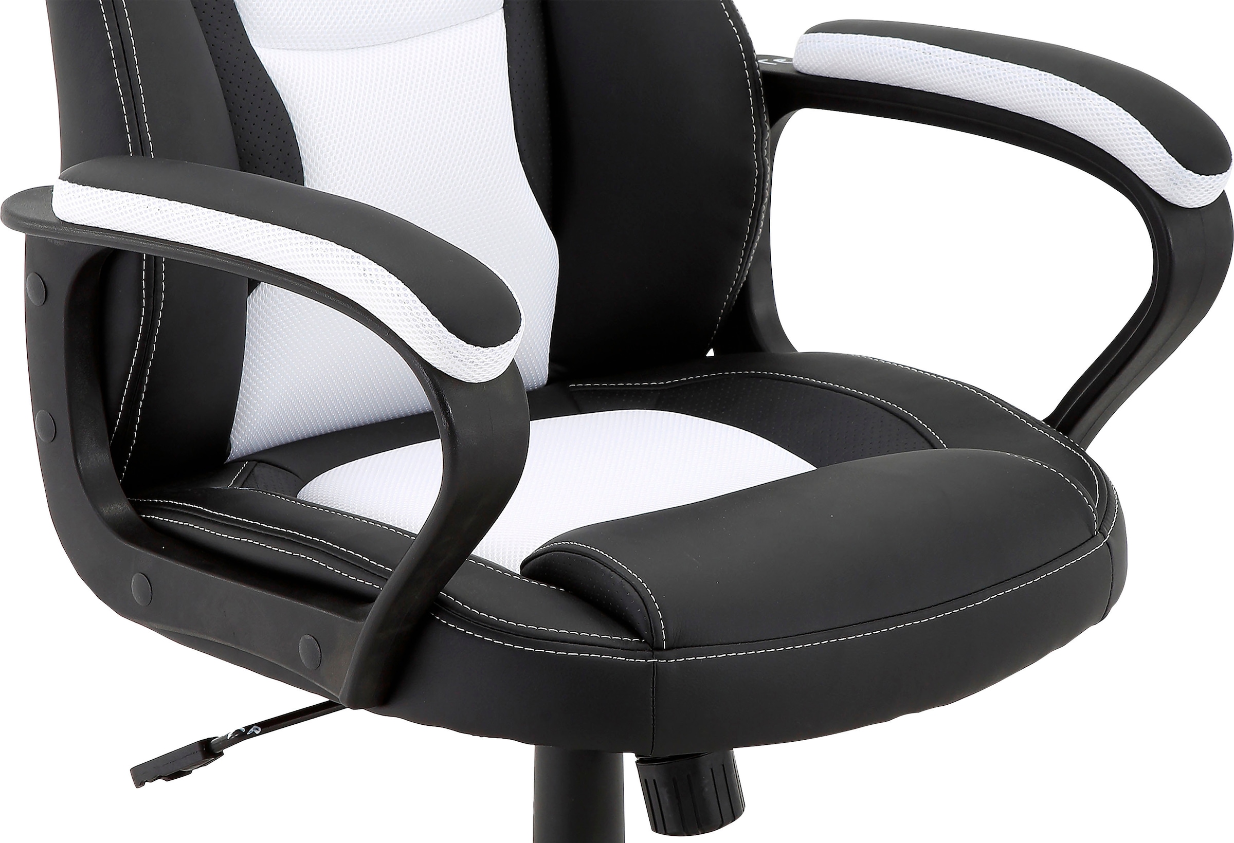 byLIVING Gaming-Stuhl »Matteo«, Kunstleder-Netzstoff, verstellbarer Schreibtischstuhl mit Wippmechanik