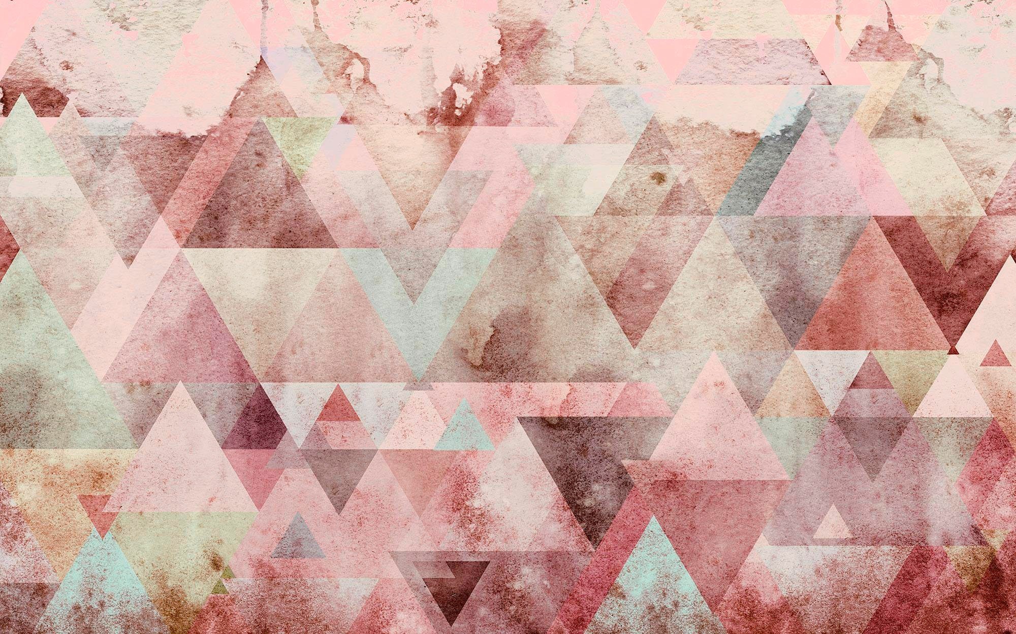Image of Komar Vliestapete »Pure Triangles Red«, naturalistisch bei Ackermann Versand Schweiz