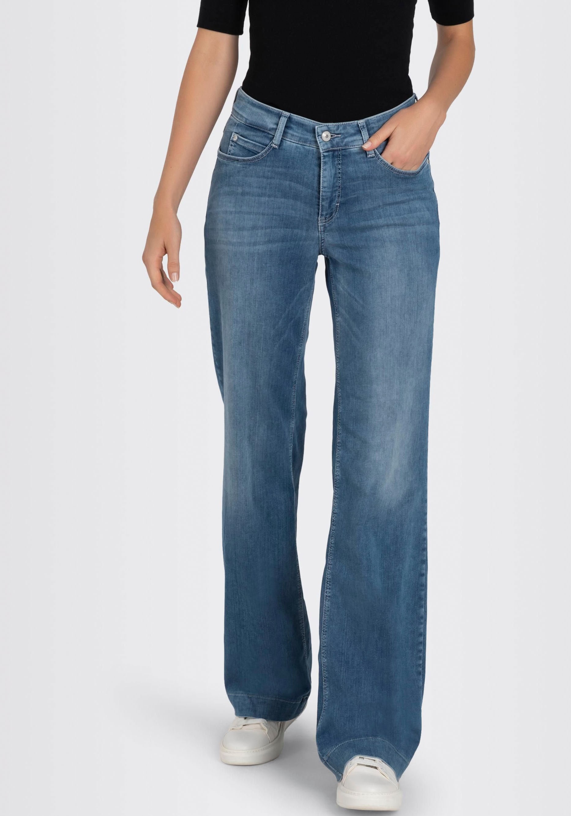 MAC Weite Jeans »DREAM WIDE«, mit weitem Bein - Stretch versandkostenfrei  kaufen