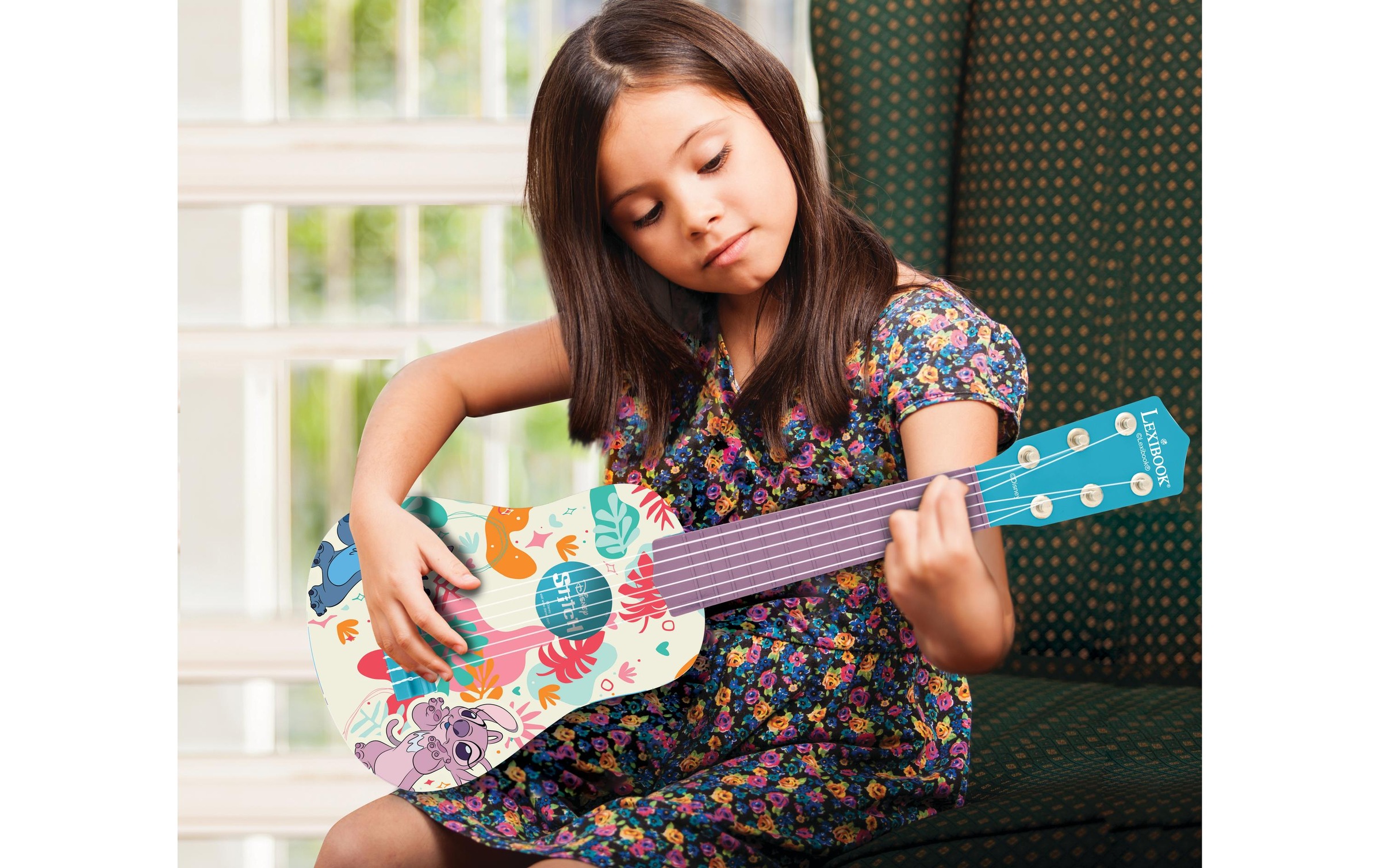 Lexibook® Spiel-Gitarre »Meine Erste Gitarre Stitch 53 cm«