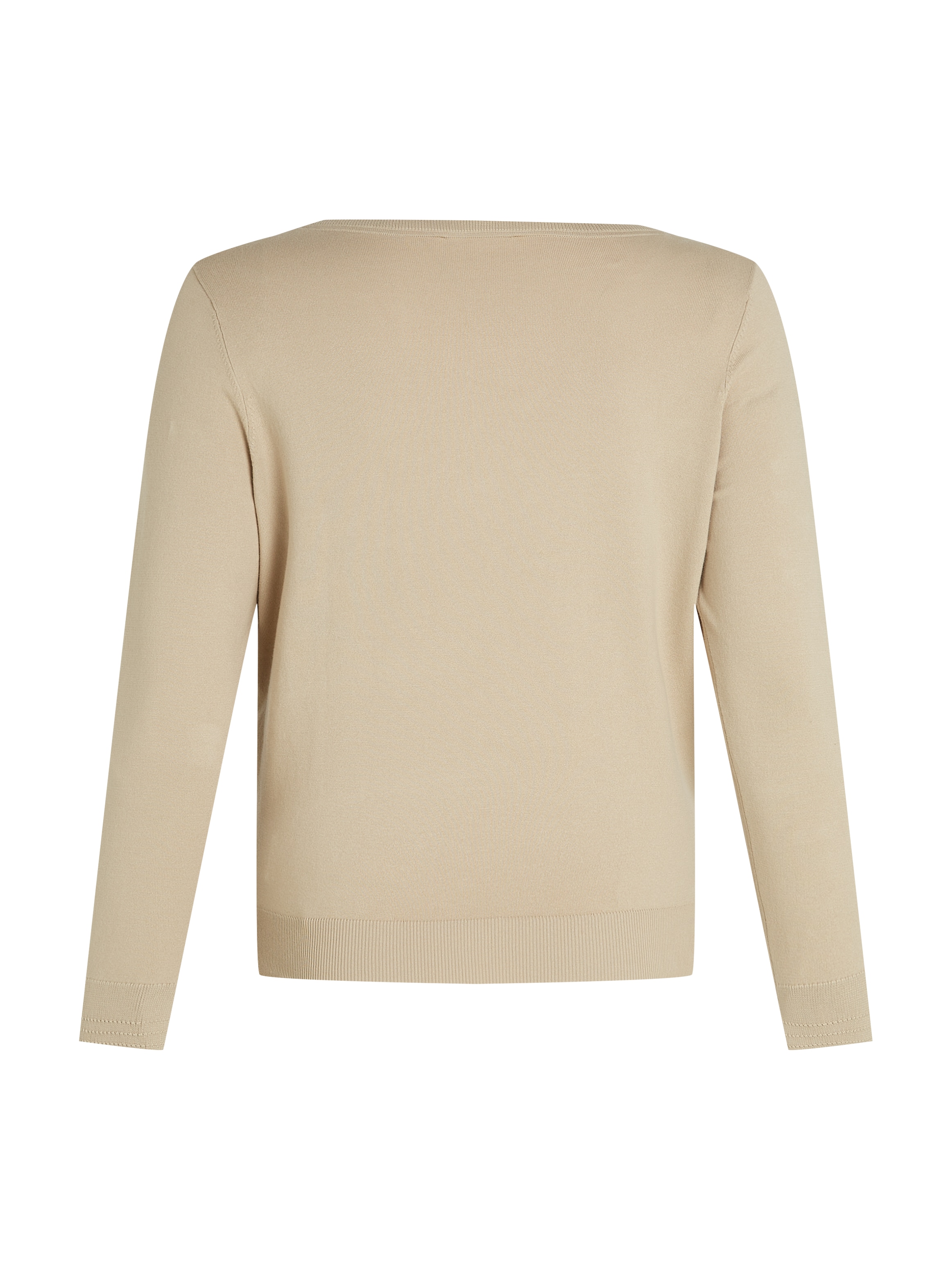 Tommy Hilfiger Curve Strickpullover »CRV CO JERSEY STITCH LS B-NK SWT«, in Grossen Grössen, Logostickerei