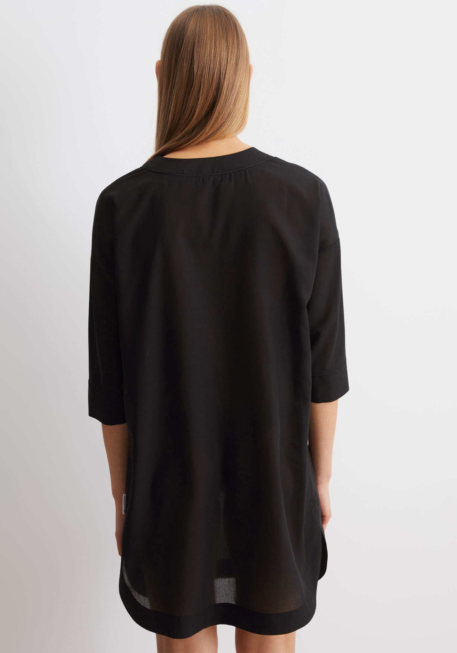 Marc O'Polo Strandkleid, leichtes Tunika-Kleid, seitliche Schlitze