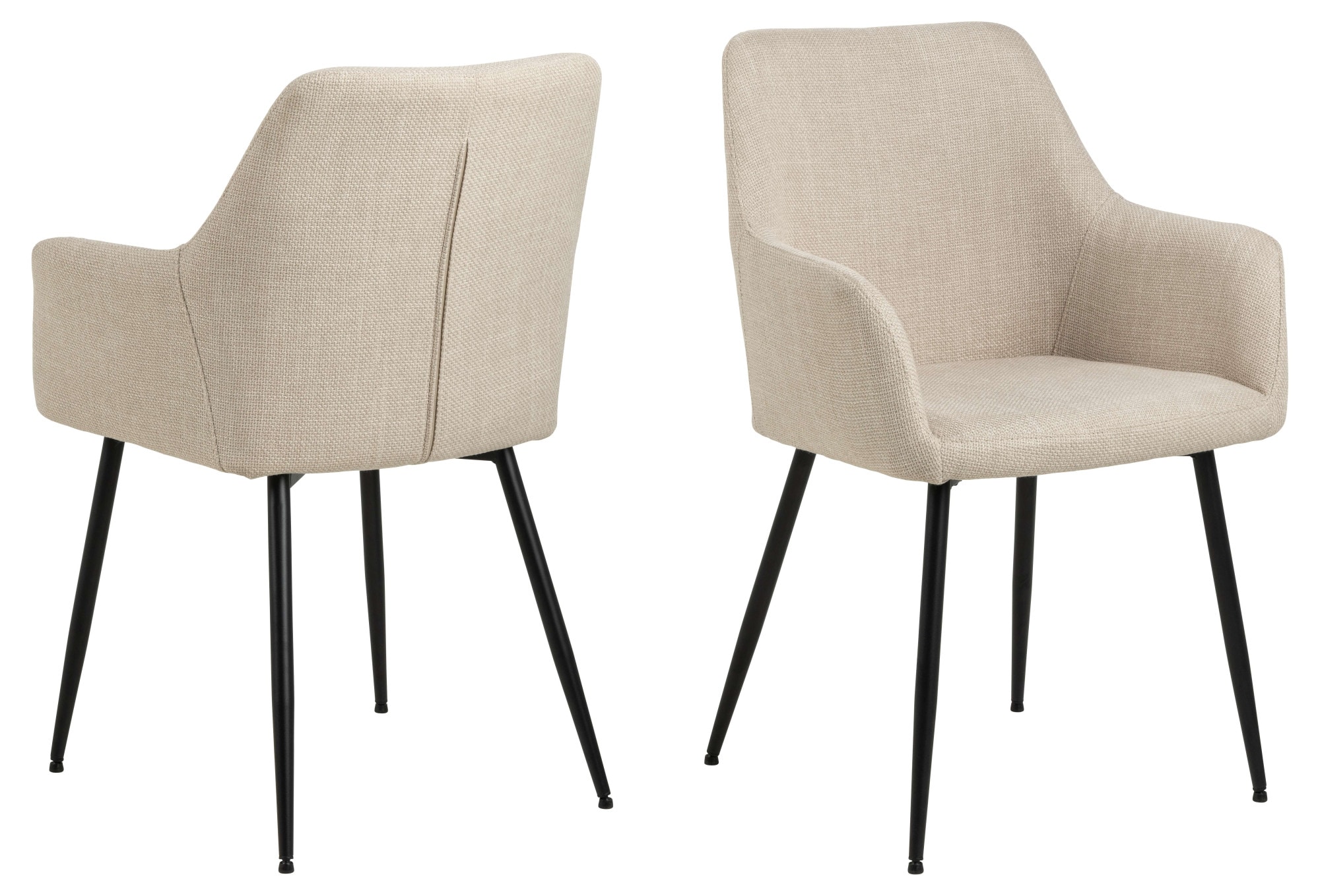 ACTONA GROUP Esszimmer-Set »Essgruppe, Speisetisch mit Wohnzimmerstühlen« Set, 1x Tisch + 4x Stühle, 5 Stk. tlg.