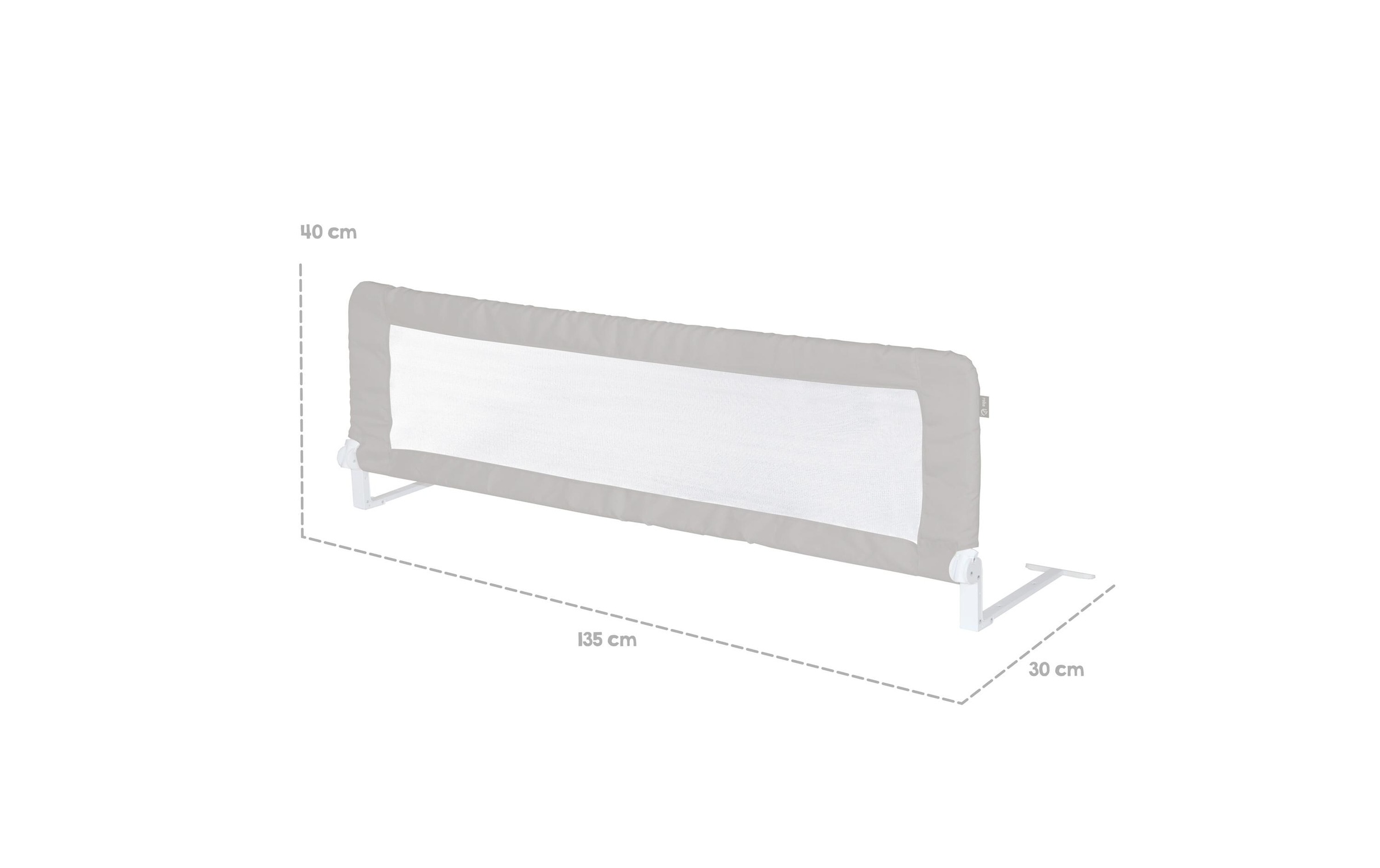 roba® Bettschutzgitter »Klipp-Klapp Taupe 135 cm«