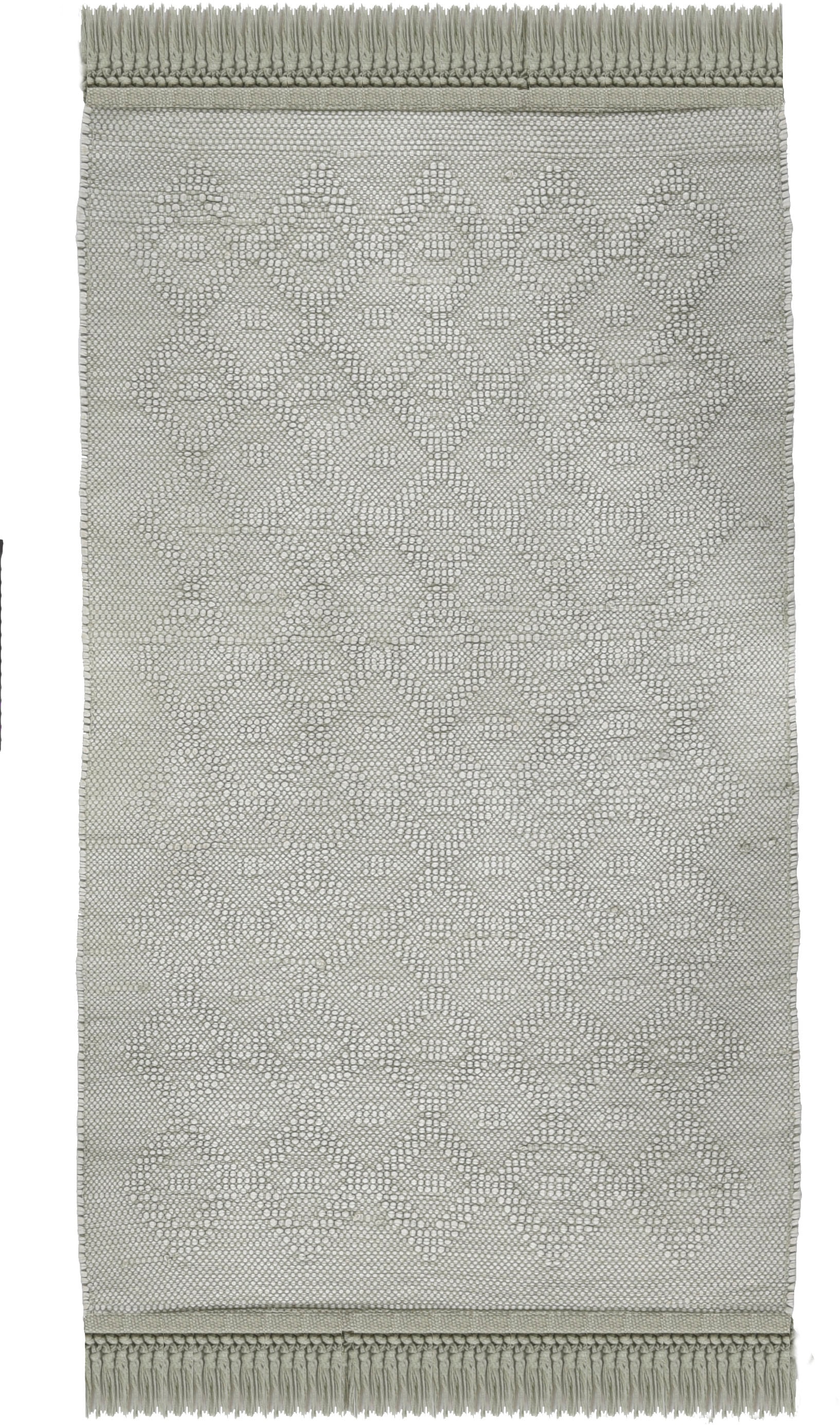 TOM TAILOR HOME Badematte »Vintage Wash«, fussbodenheizungsgeeignet, Badteppich, Uni Farben, Rauten Muster, mit Fransen, reine Baumwolle