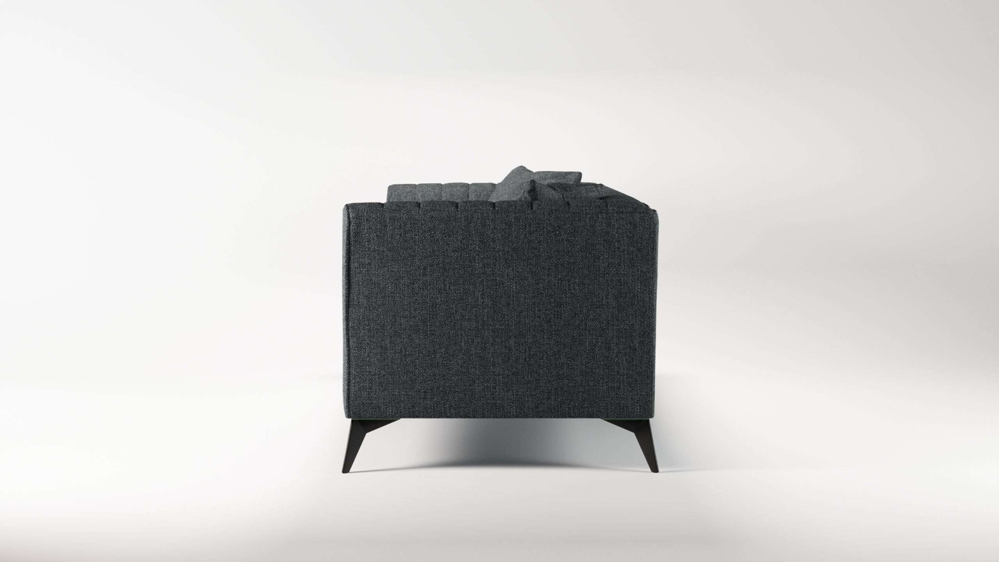Places of Style 4-Sitzer »MATTHEW elegantes Designsofa, Masse B/T/H: 231/86/74 cm«, XXL, Steppung im Rücken, lose Sitzkissen, incl 2. Zierkissen