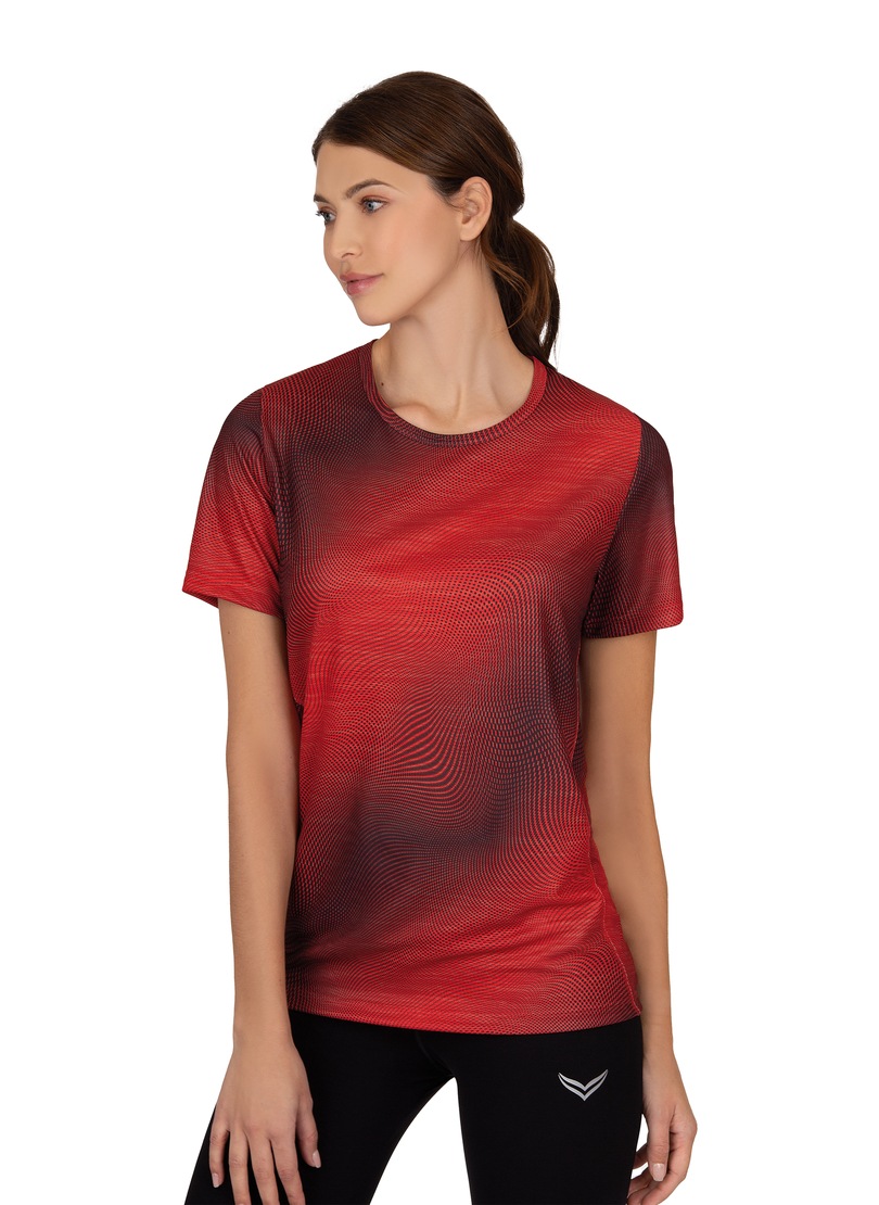 Image of Trigema V-Shirt, COOLMAX® Sportshirt mit modischem Druck bei Ackermann Versand Schweiz