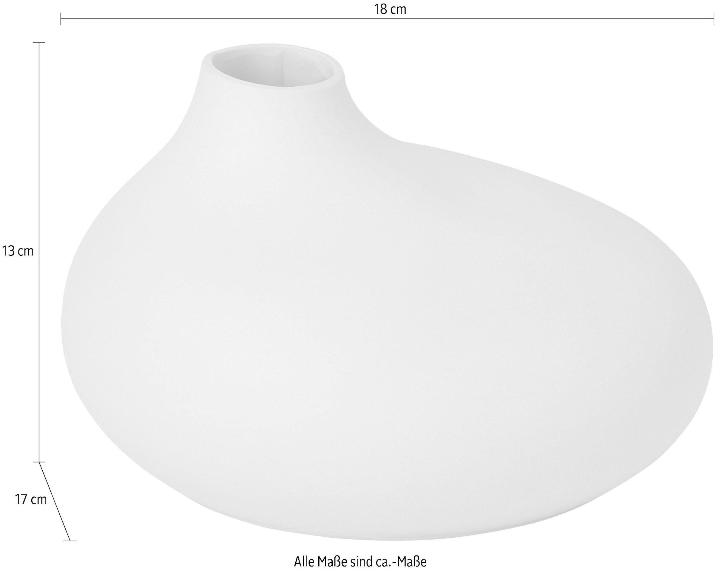 BLOMUS Dekovase »NONA, aus Porzellan«, (1 St.), Vase in aussergewöhnlicher Form, Höhe ca. 13 cm