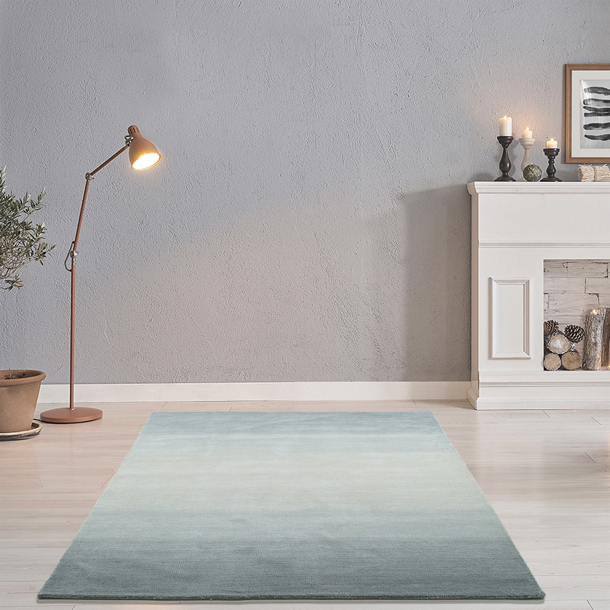 THEKO Wollteppich »Wool Comfort«, rechteckig, 14 mm Höhe, Handweb Teppich, reine Wolle, handgewebt, brilliante Farben, Scandi