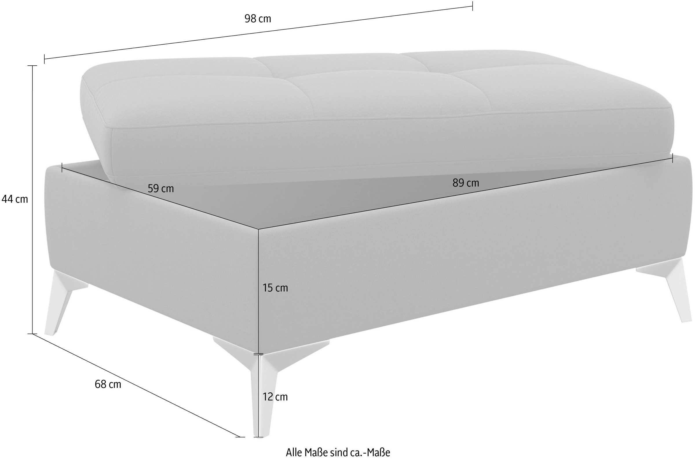 sit&more Stauraumhocker »Latigo« inklusive Stauraum