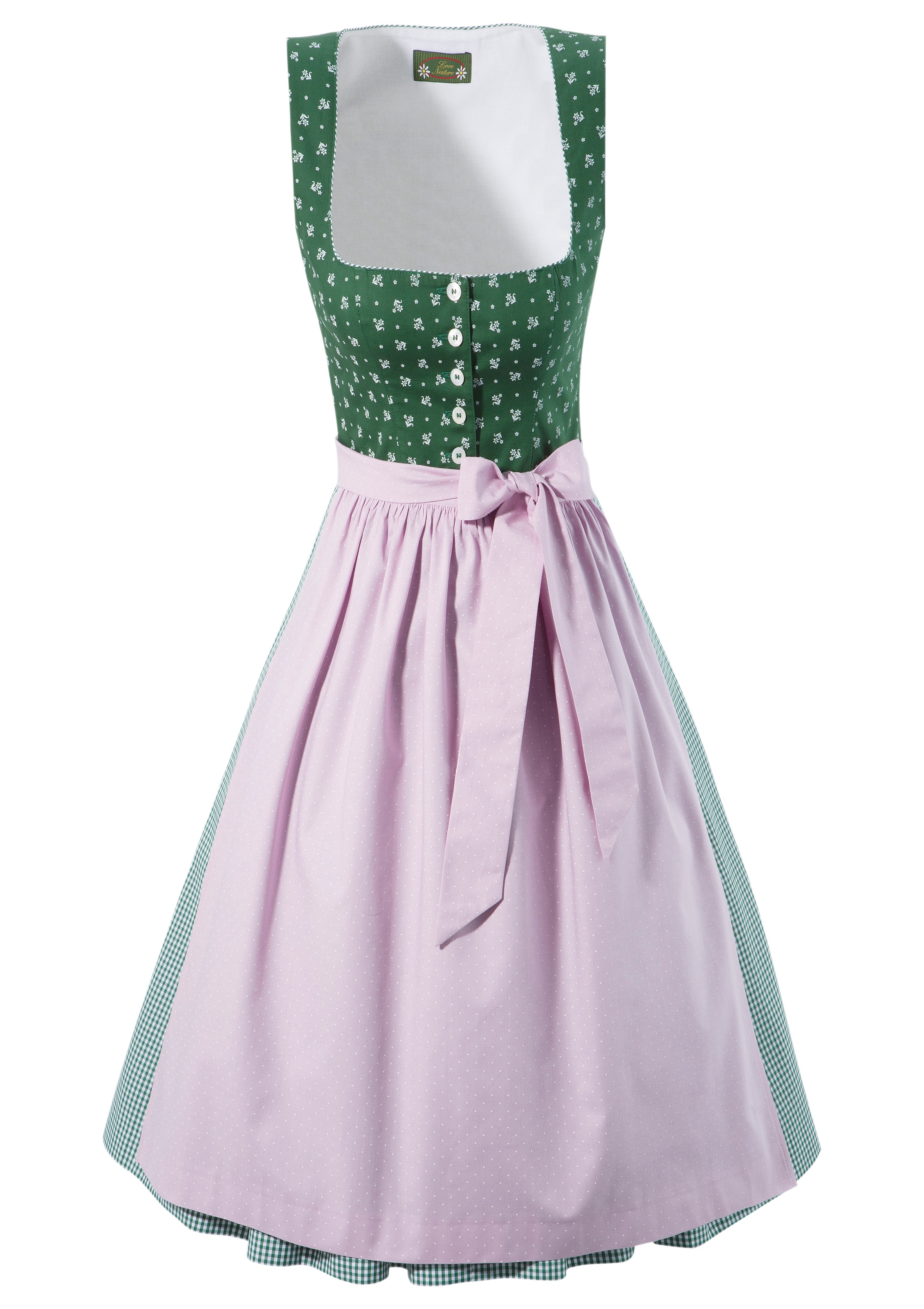 Dirndl midi in pflegeleichter Baumwollqualität