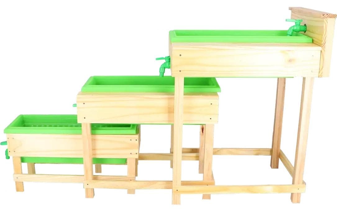 esschert design Wasserspieltisch »Holz, 3-teilig«