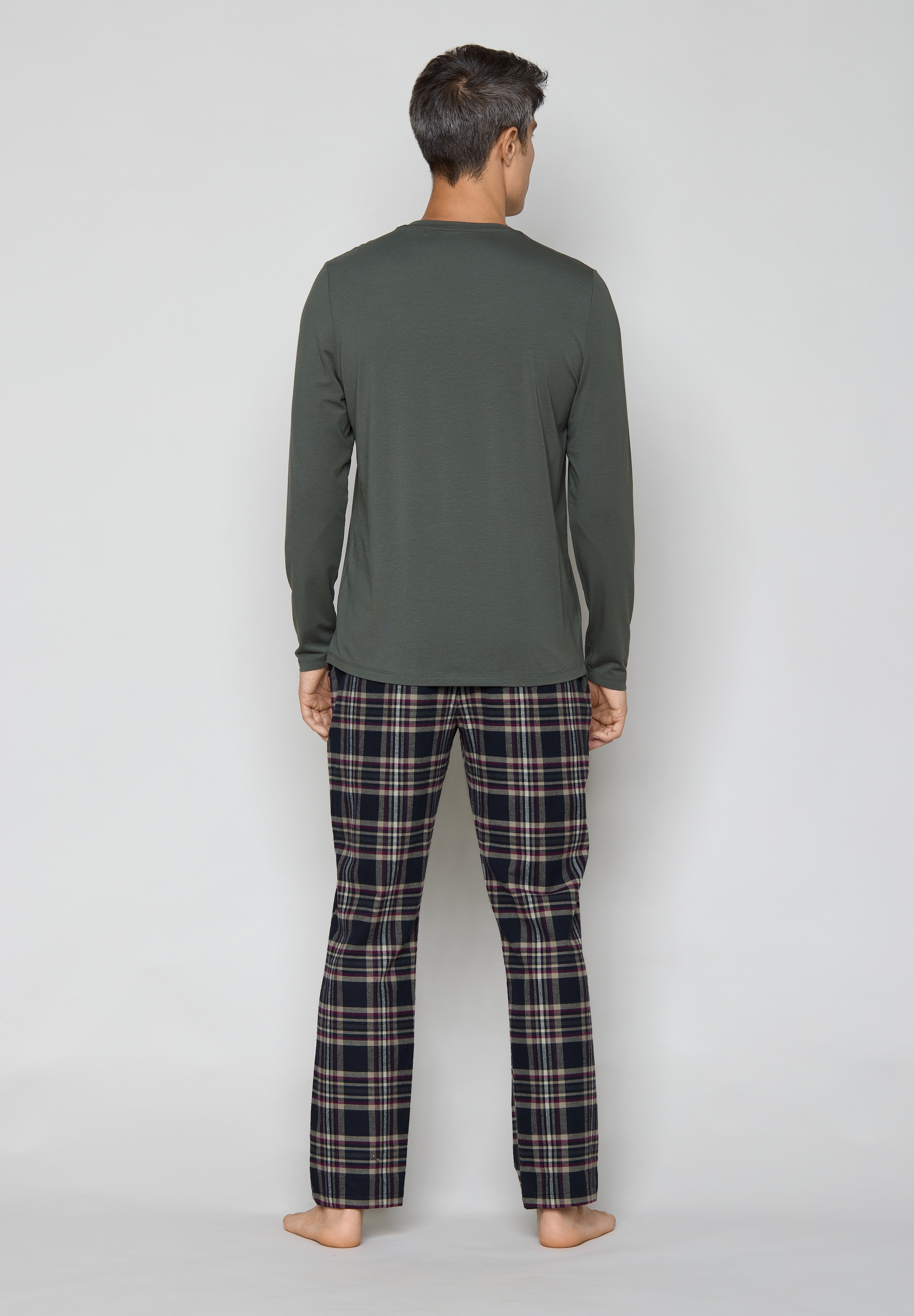 JOOP! Pyjamaoberteil mit Rundhalsausschnitt, lange Ärmel