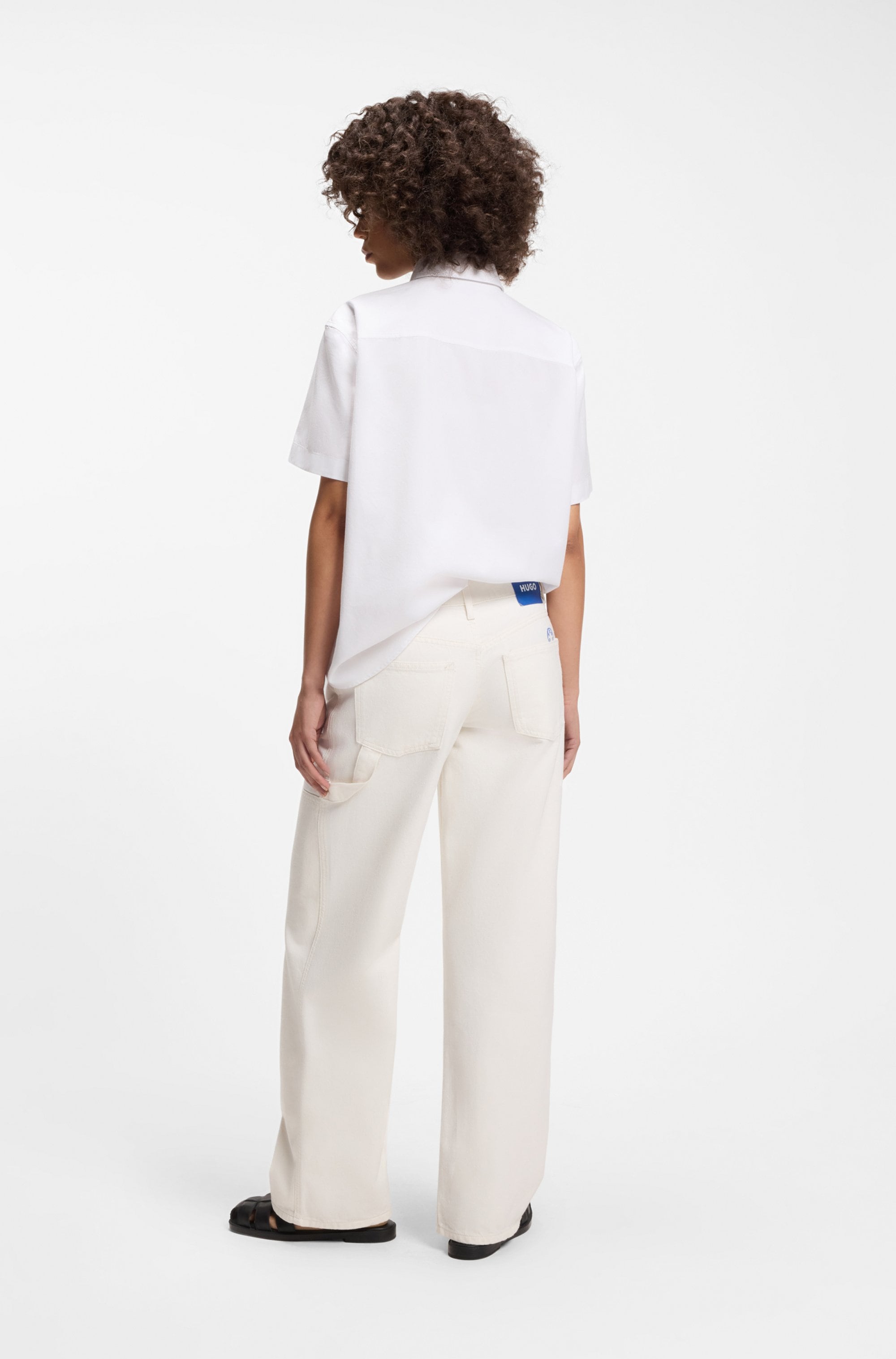 HUGO Blue Jeans large »Gamala« Mid Rise, Baggy