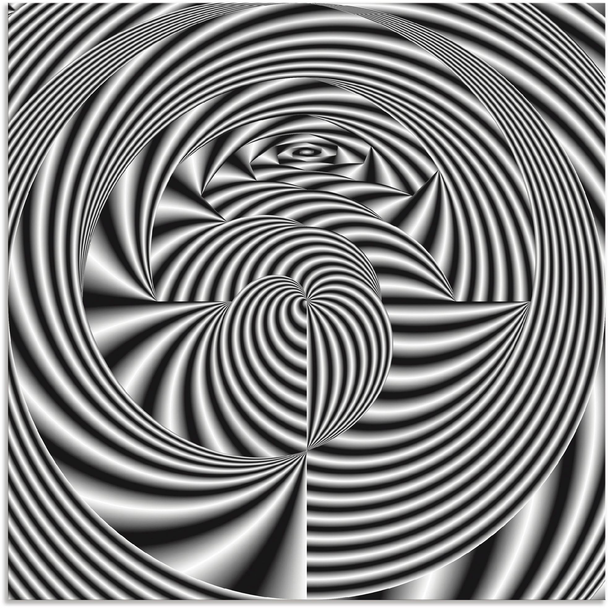 Artland "CNC monochrom" Muster 1 Stk. tlg. für Innen- und Aussenbereich geeignet, Outdoorbild