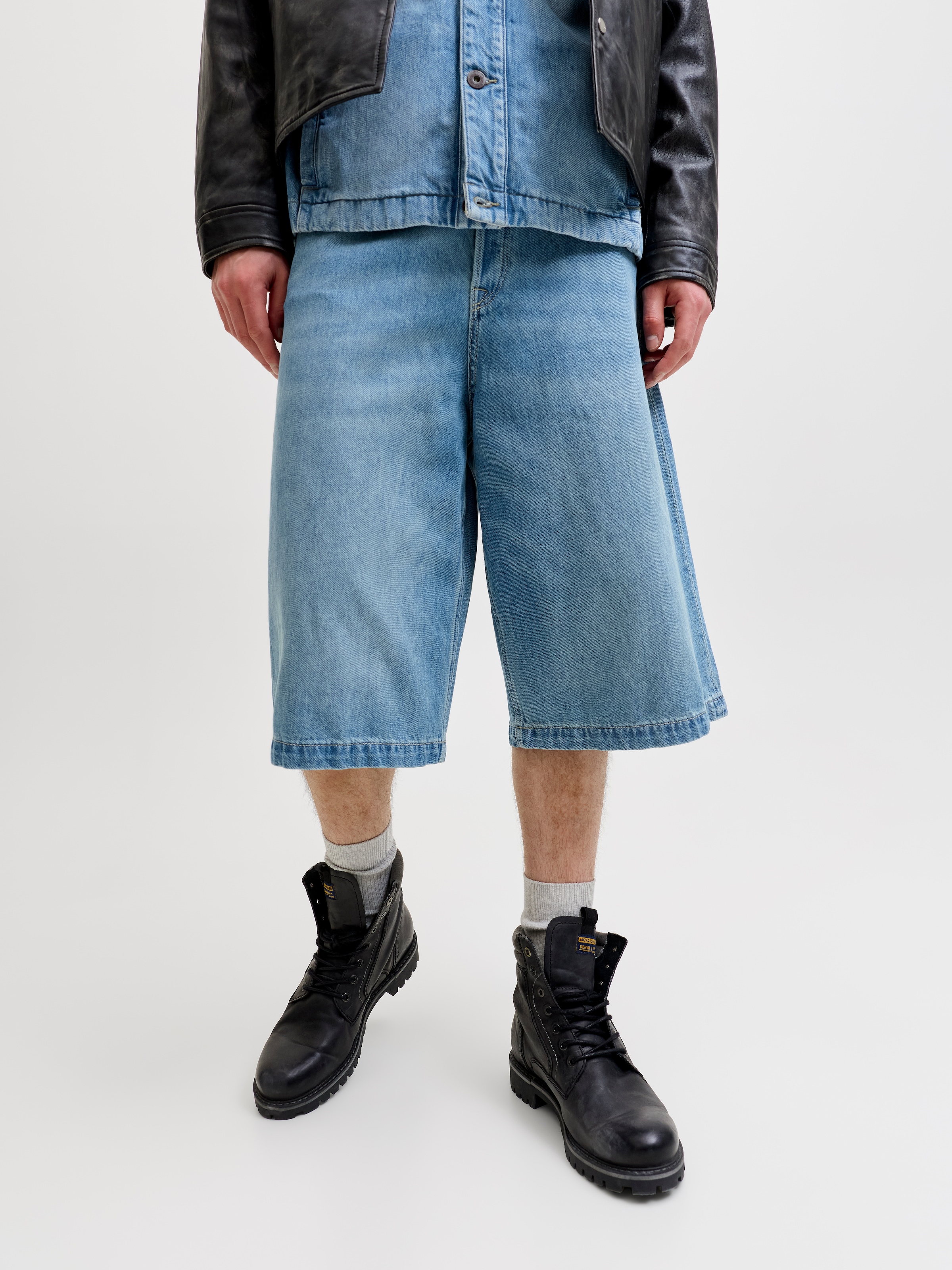 Jack & Jones Jeansbermudas »JJIBILLY JJLUCA JORTS AKM 793 LN« Baumwolle