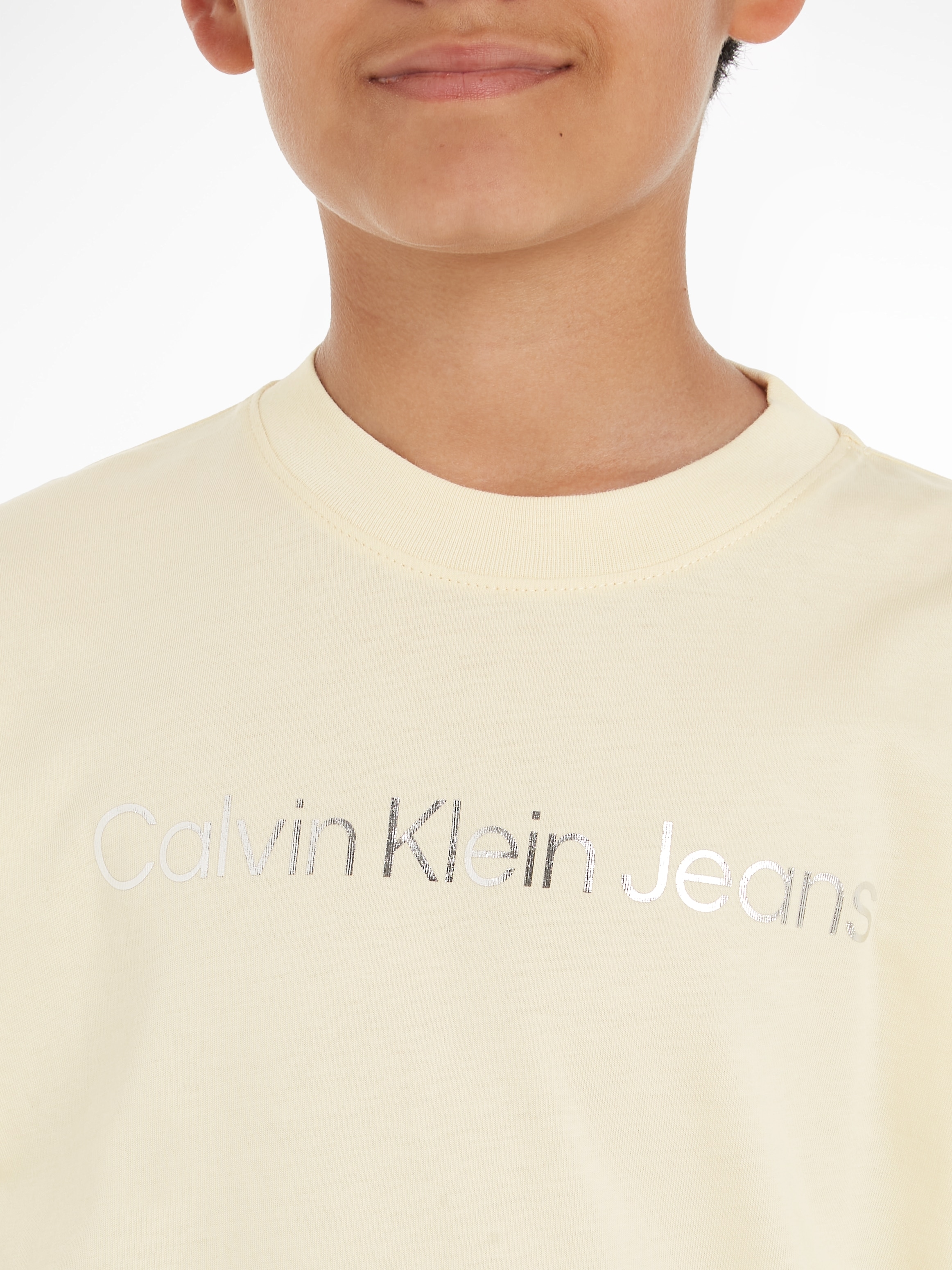Calvin Klein Jeans Langarmshirt »INST. LOGO RELAXED LS T-SHIRT«, für Kinder bis 16 Jahre