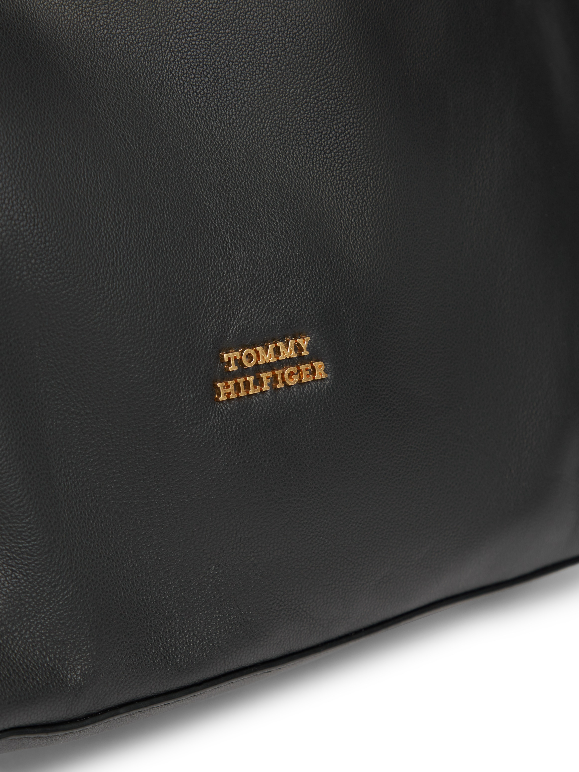 Tommy Hilfiger Hobo »TH SOFT LEATHER HOBO« sac à main femme, sac épaule, sac bandoulière avec logo doré