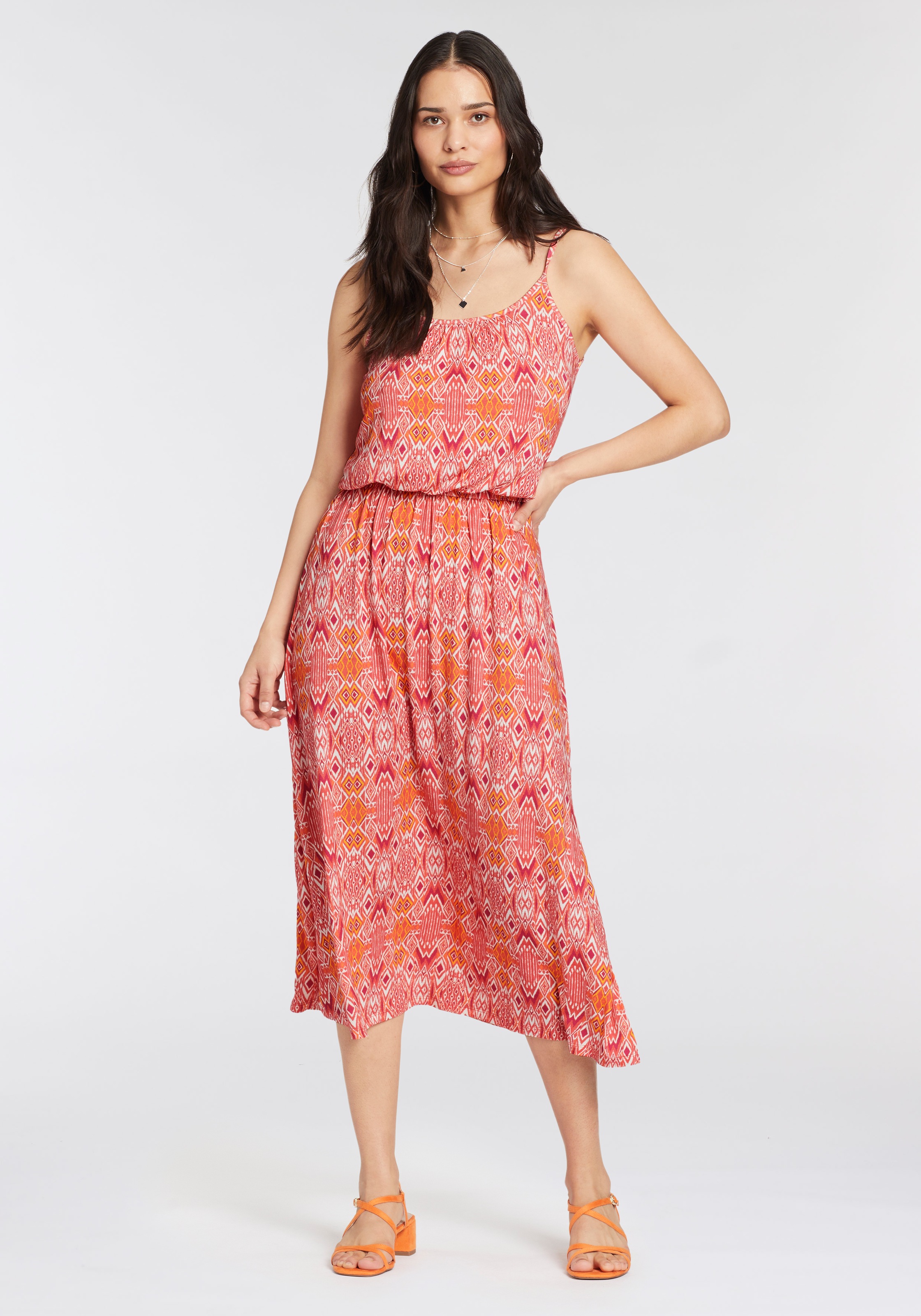 Laura Scott Sommerkleid, mit femininem Allover-Print - NEUE KOLLEKTION