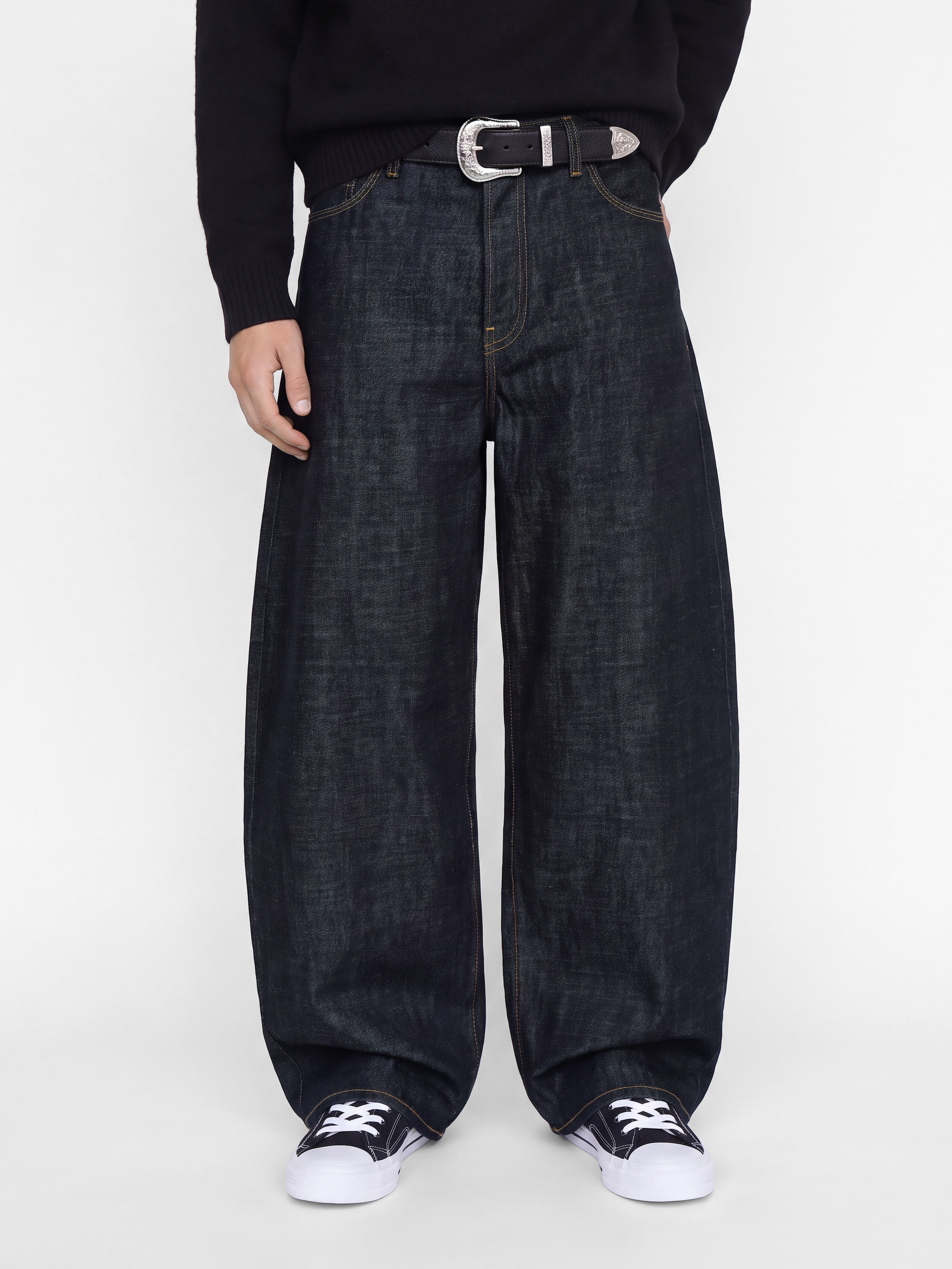 Image of Jack & Jones Weite Jeans "JJIDAVE JJUTILITY ST 300 LN" Baumwolle, wide fit