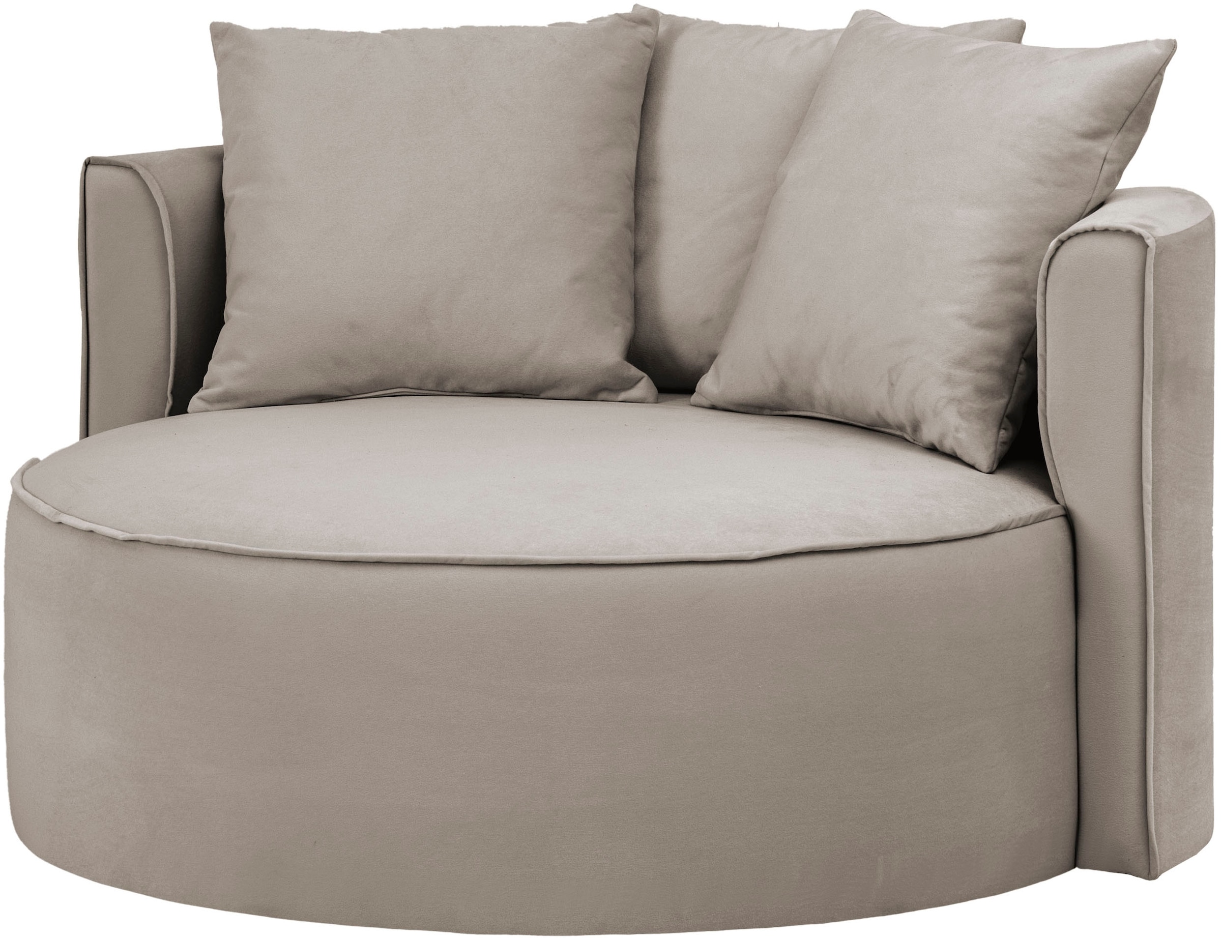 LeGer Home by Lena Gercke XXL-Sessel »Isalie, Lesesessel, Loveseat, inklusive Zierkissen«, extra grosse Sitzfläche, optional mit Hocker, Cord, Samt, Bouclé