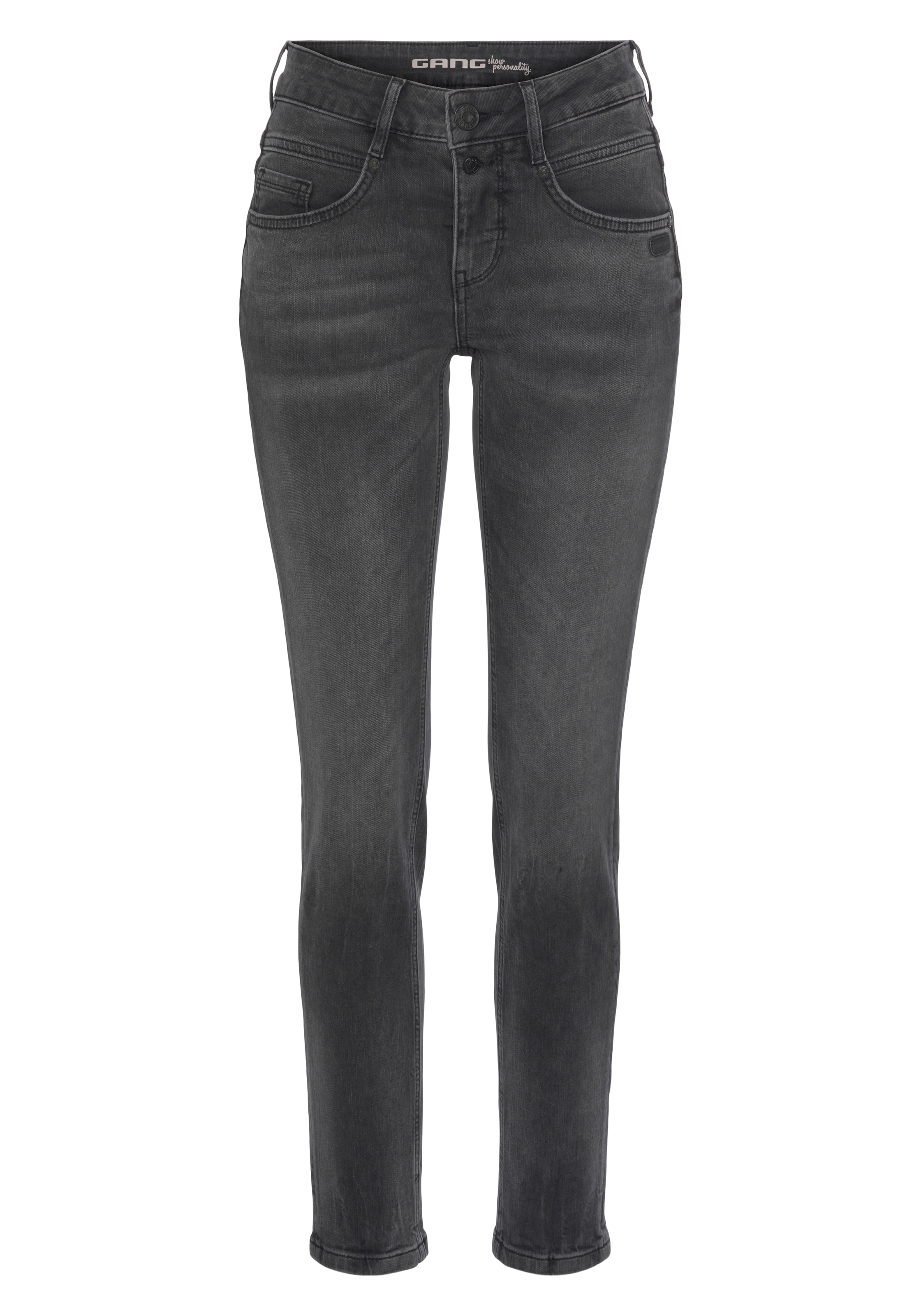 GANG Skinny-fit-Jeans »94MORA«, mit 3-Knopf-Verschluss und Passe vorne