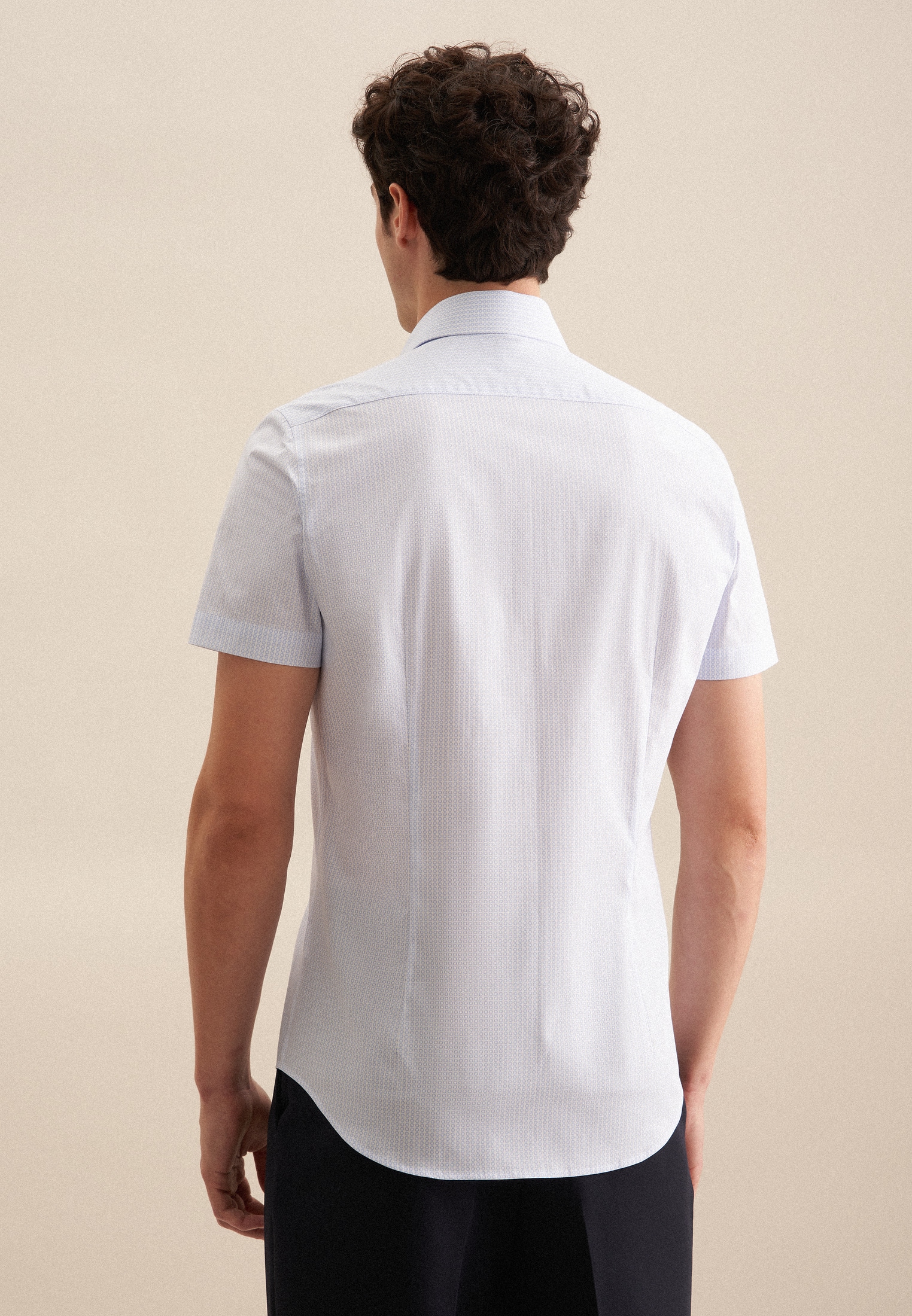 seidensticker Businesshemd »Slim« Slim 1/2 Kentkragen Druck