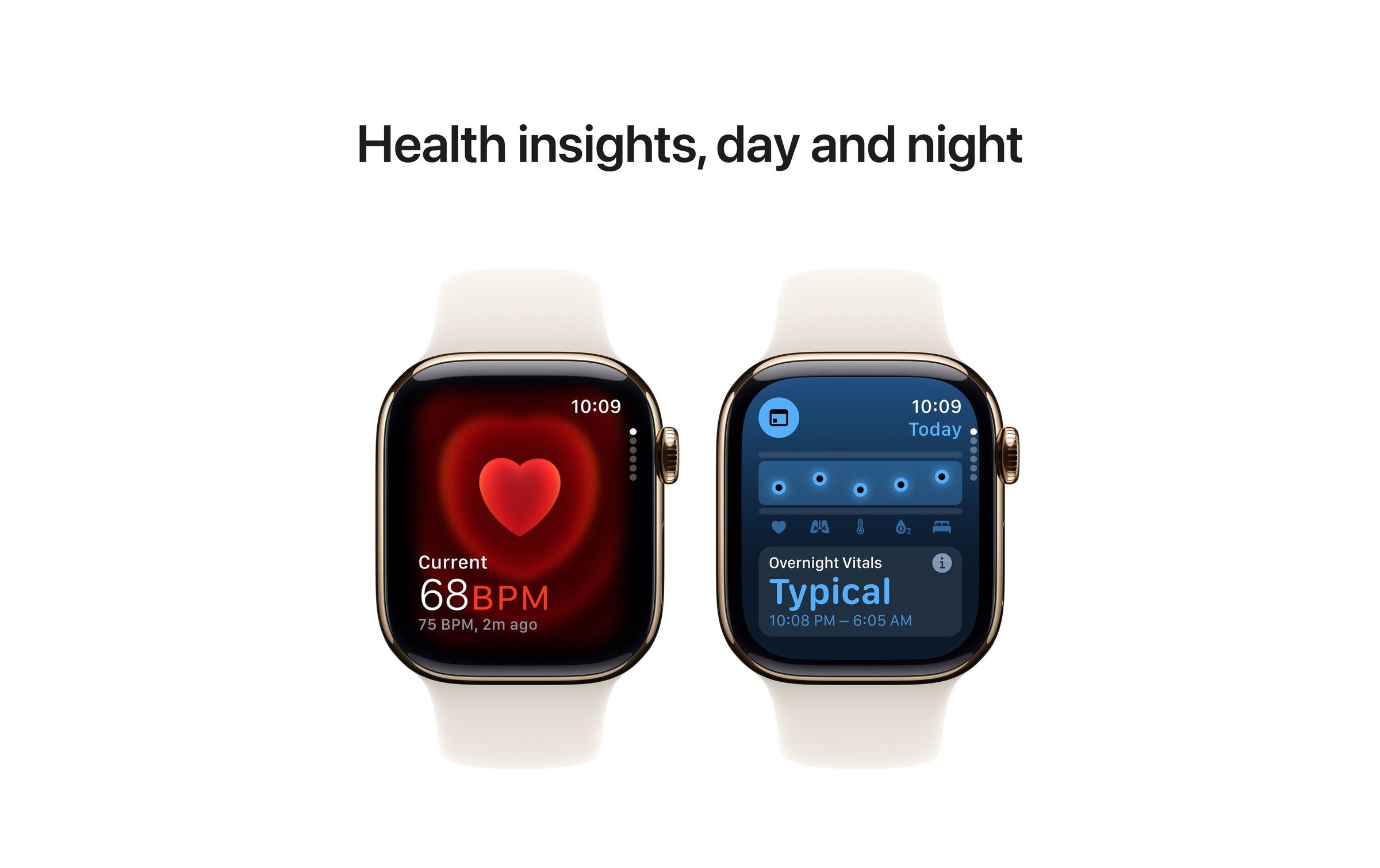 Apple Watch Series 10 Titan, 42 mm, GPS + Cellular, Sport Band M/L, Goldfarben
