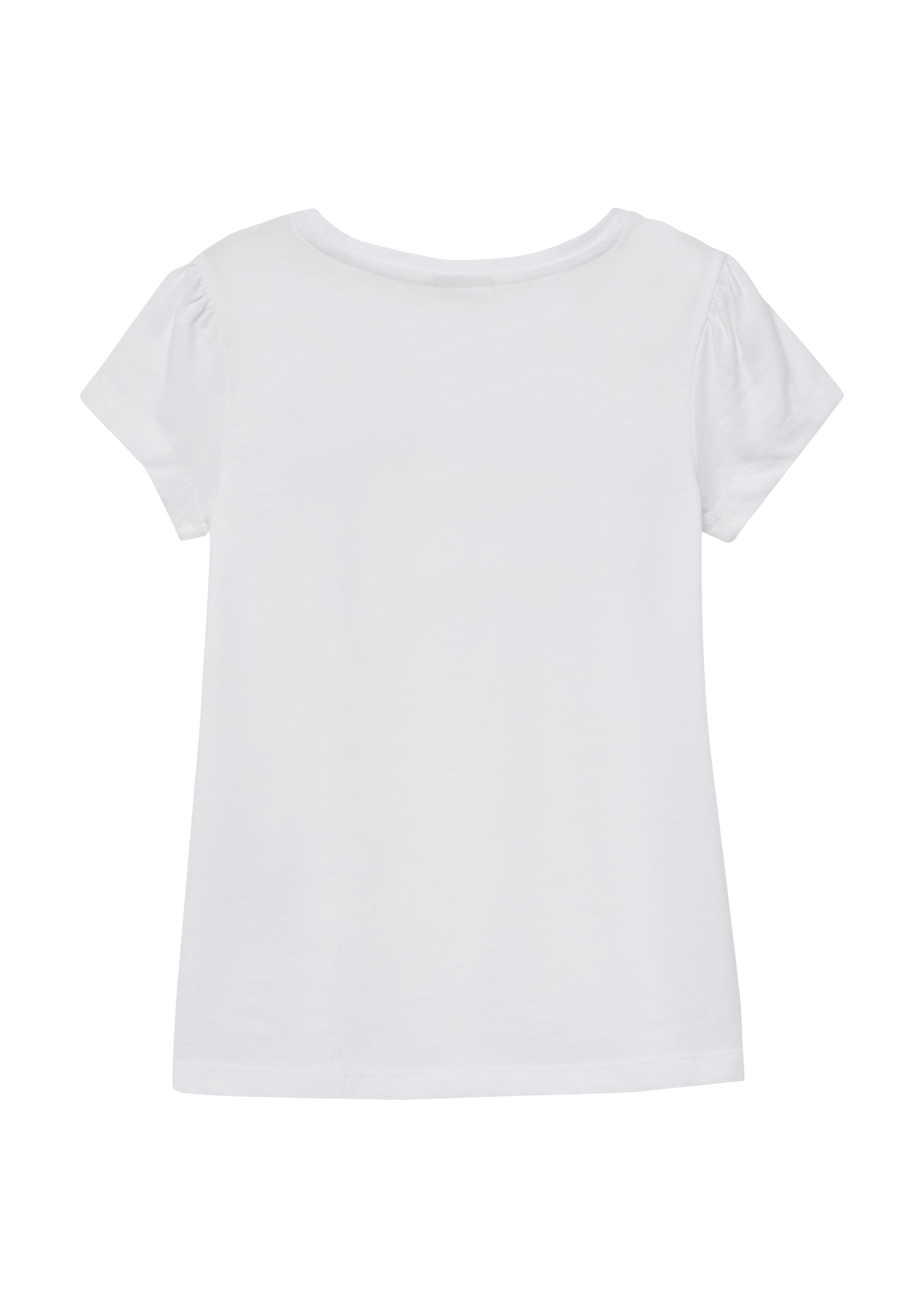 s.Oliver Junior Kurzarmshirt mit Pailletten-Print und Stickerei, für Girls