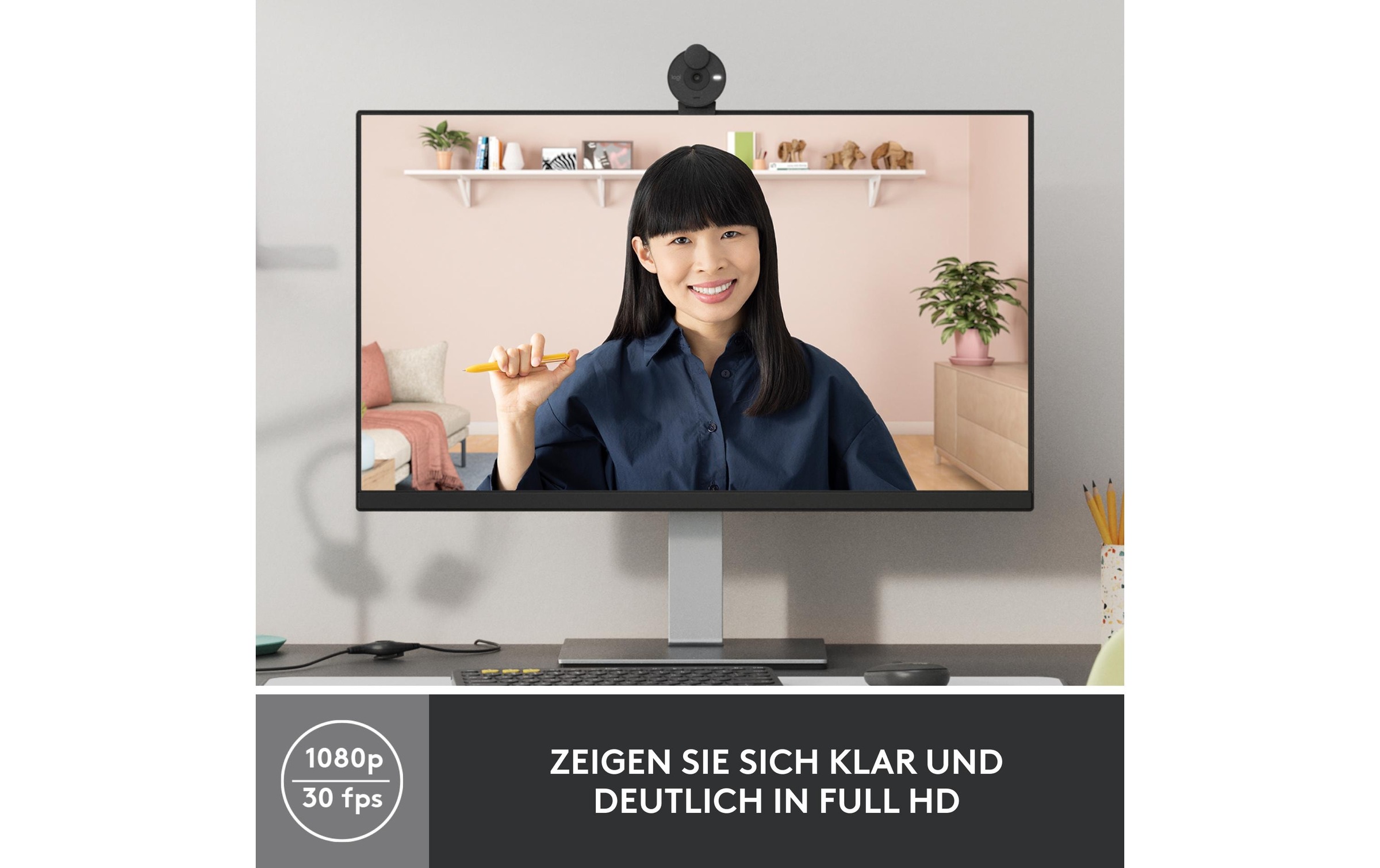 Webcam »Brio 300 graphite«