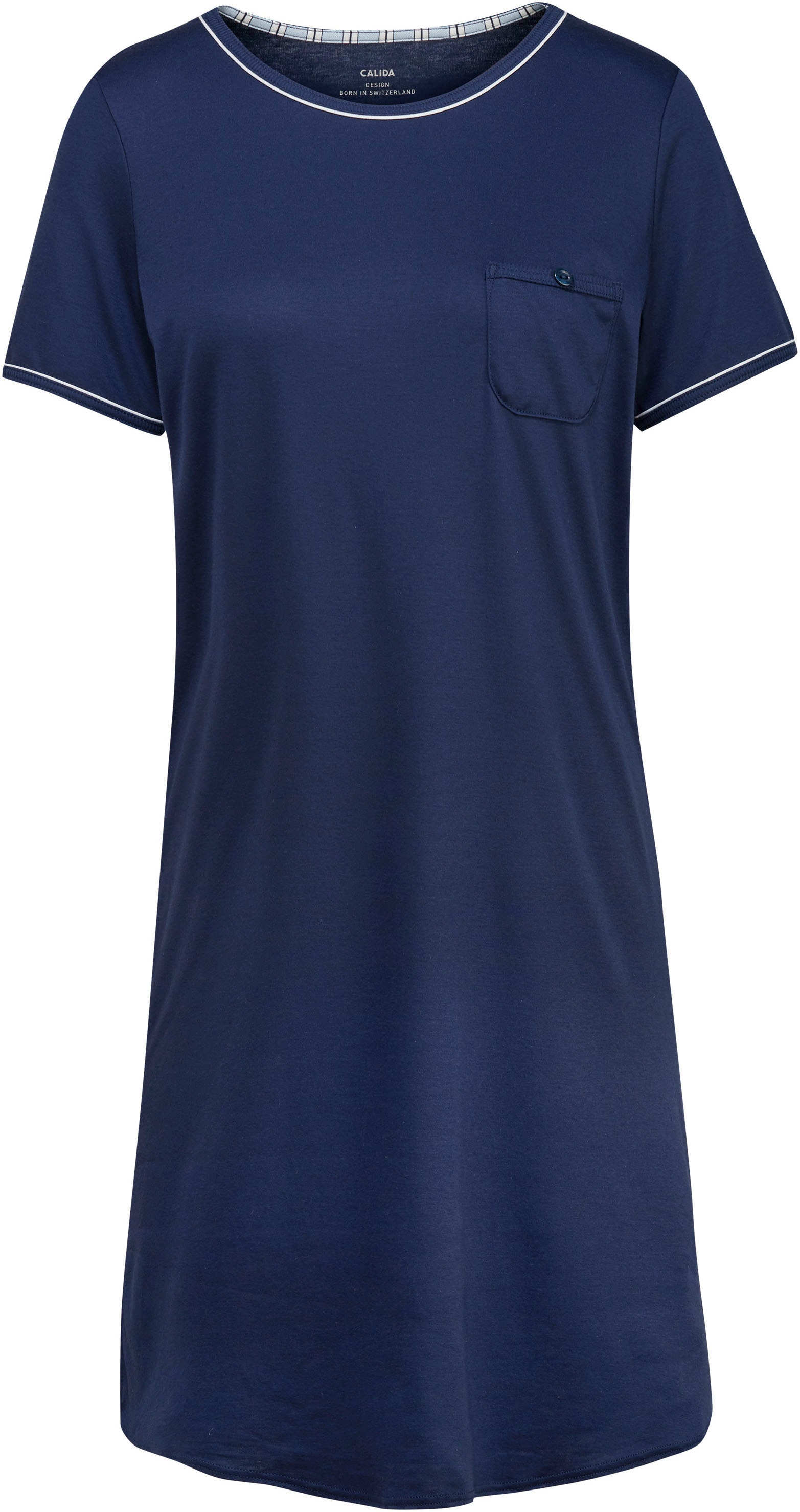 CALIDA Nachthemd »Sweet Dreams«, Nachtshirt ca. 95 cm lang, Brusttasche