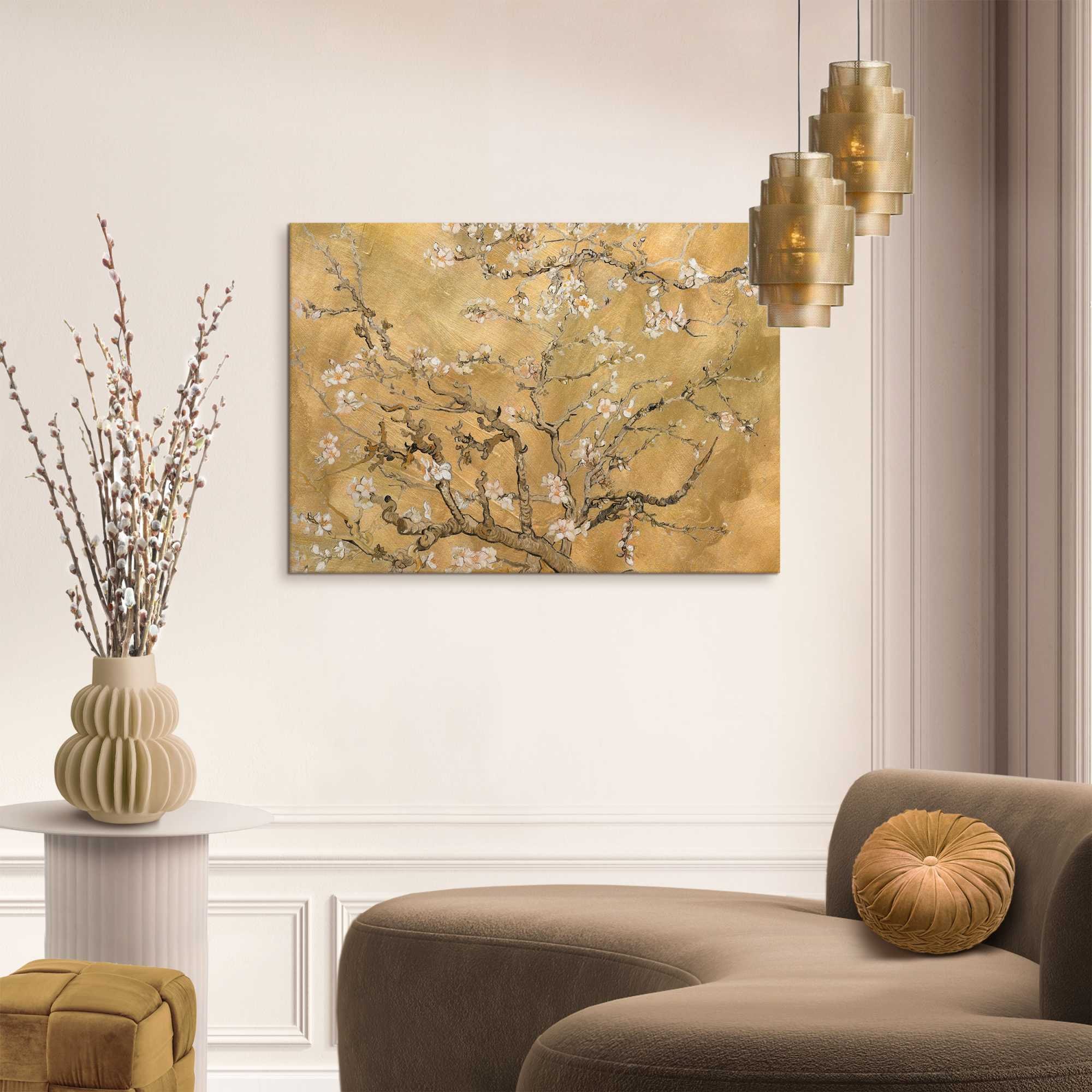 Reinders! Tableau sur toile »Van Gogh - almondblossom« Wohnzimmer - Gold - Leinwand - Berühmte Künstler - 70x50 cm