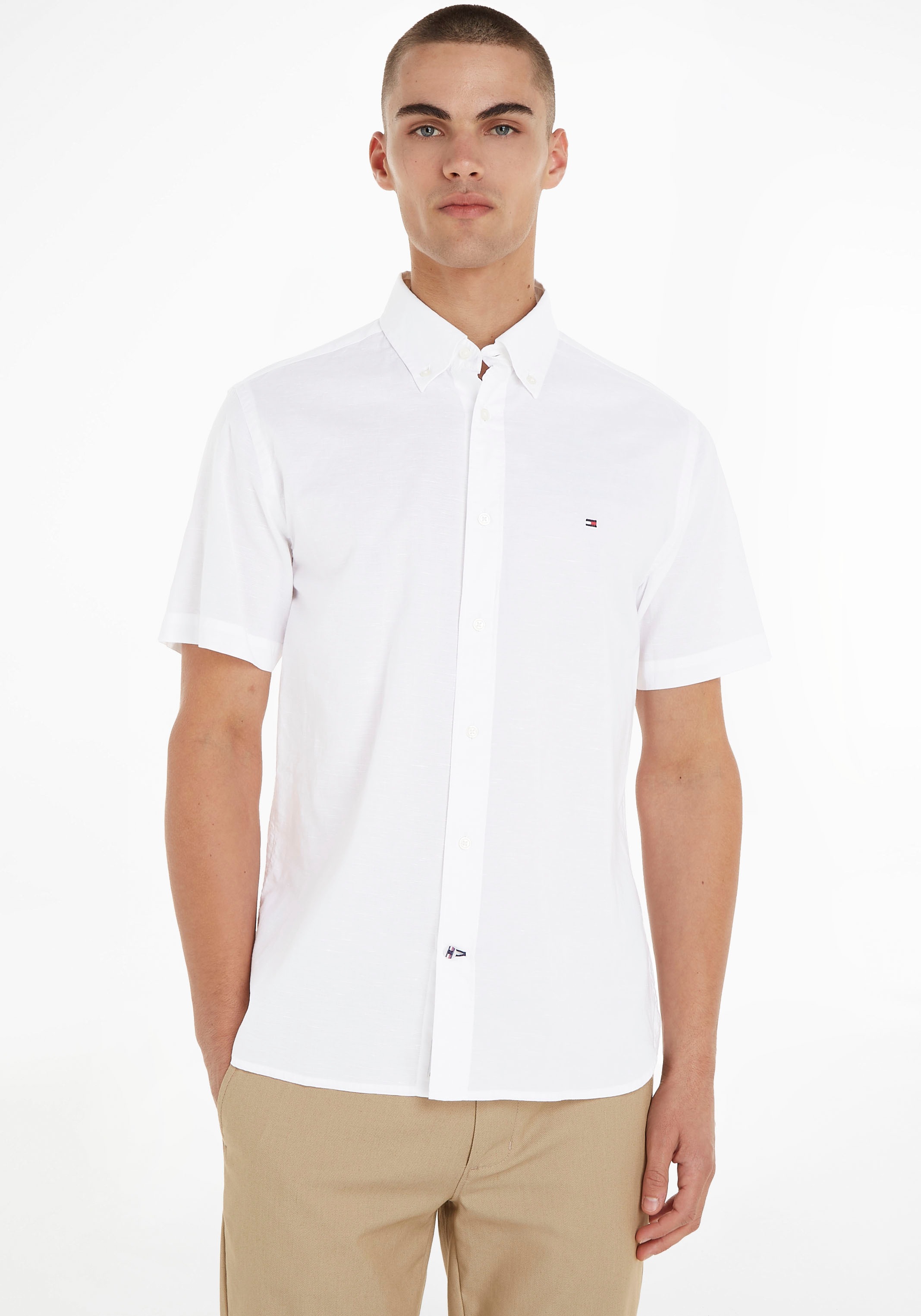 Tommy Hilfiger Kurzarmhemd »AIRY COTTON LINEN RF SHIRT S/S« kaufen