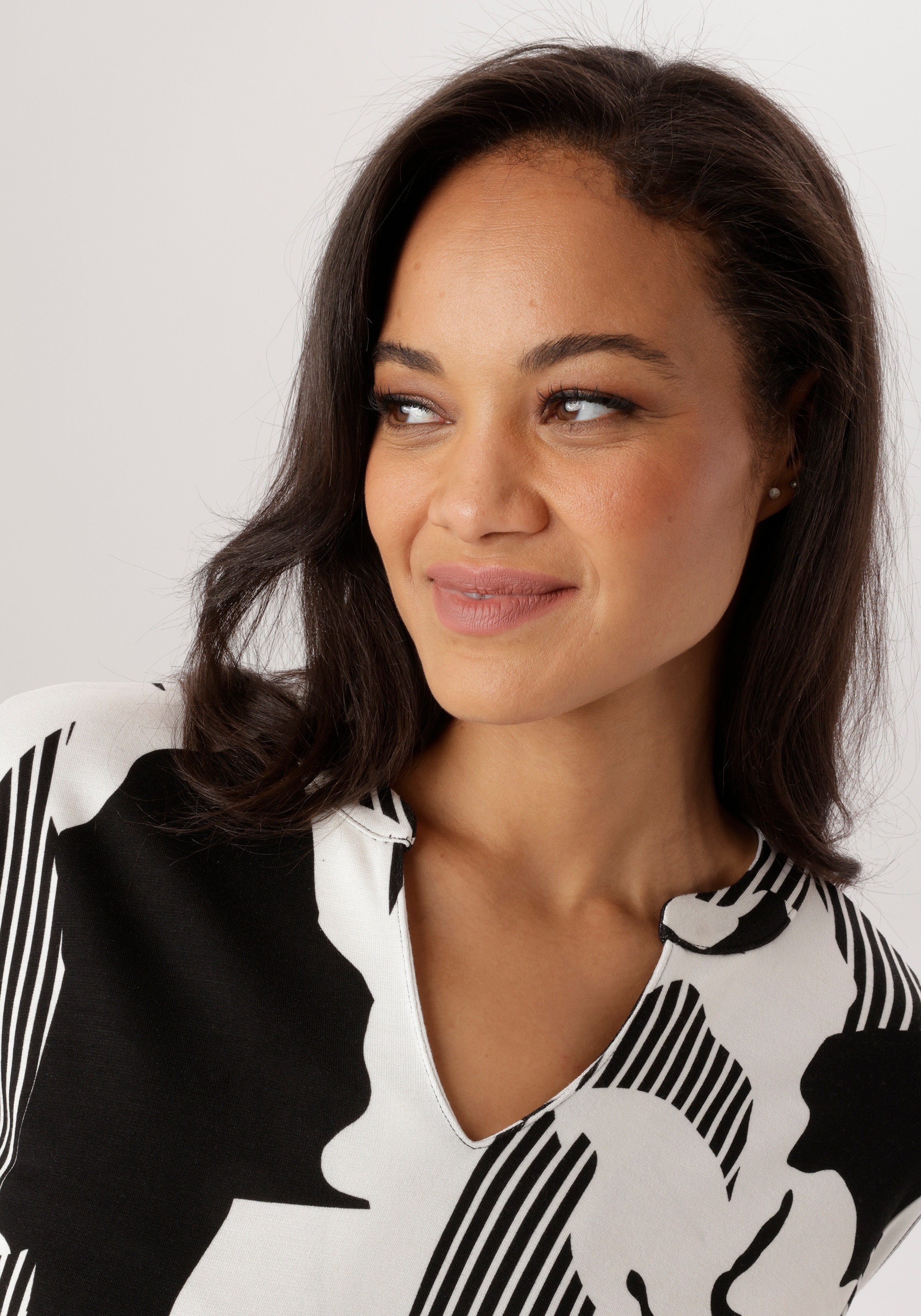 Aniston PLUS Robe en jersey elastisches Jersey-Kleid - NEUE KOLLEKTION