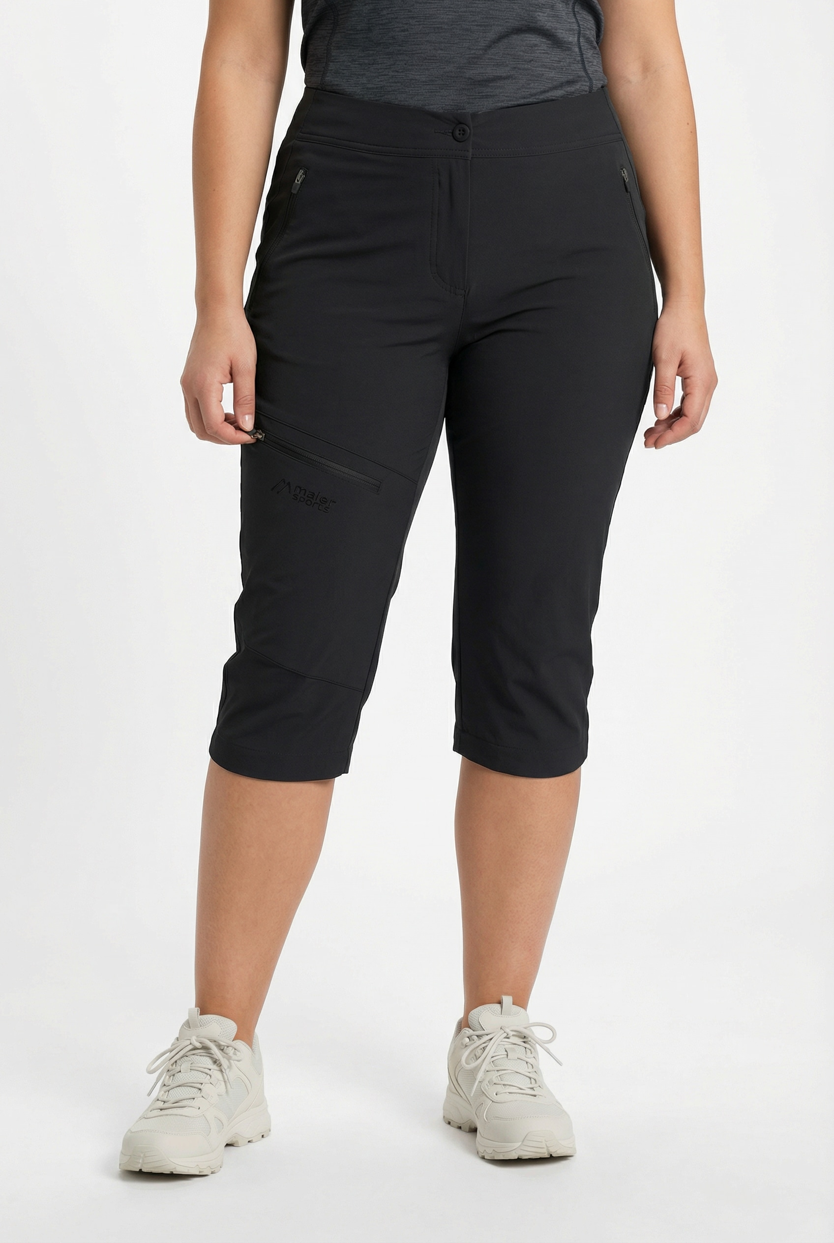 Maier Sports Pantalon capri »Da-Capri el. Inara slim Capri Vario«  avec poches zippées, stretch 4 directions, à séchage rapide