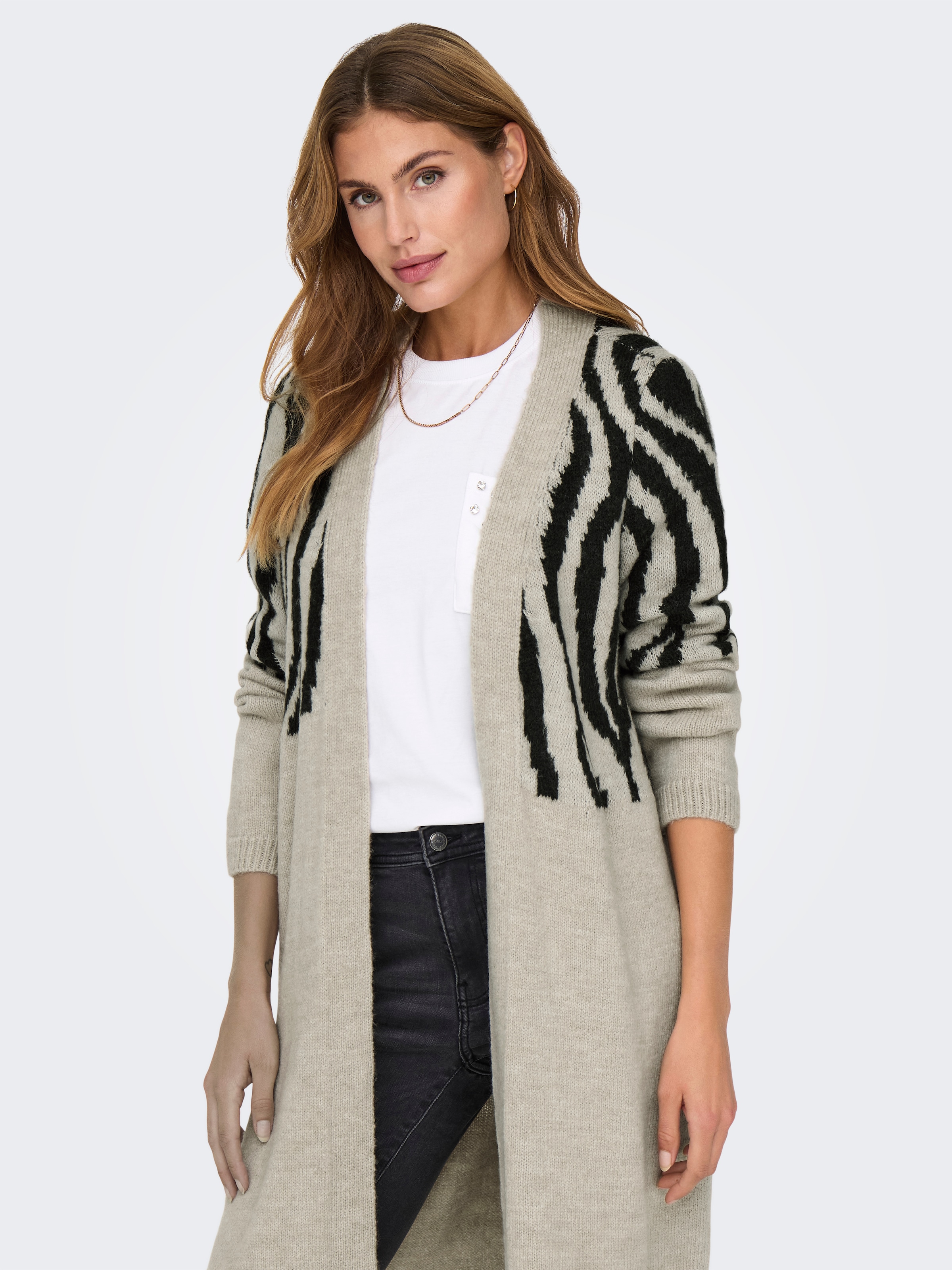 ONLY Longstrickjacke »ONLJADE ZEBRA LS CARDIGAN CC KNT«