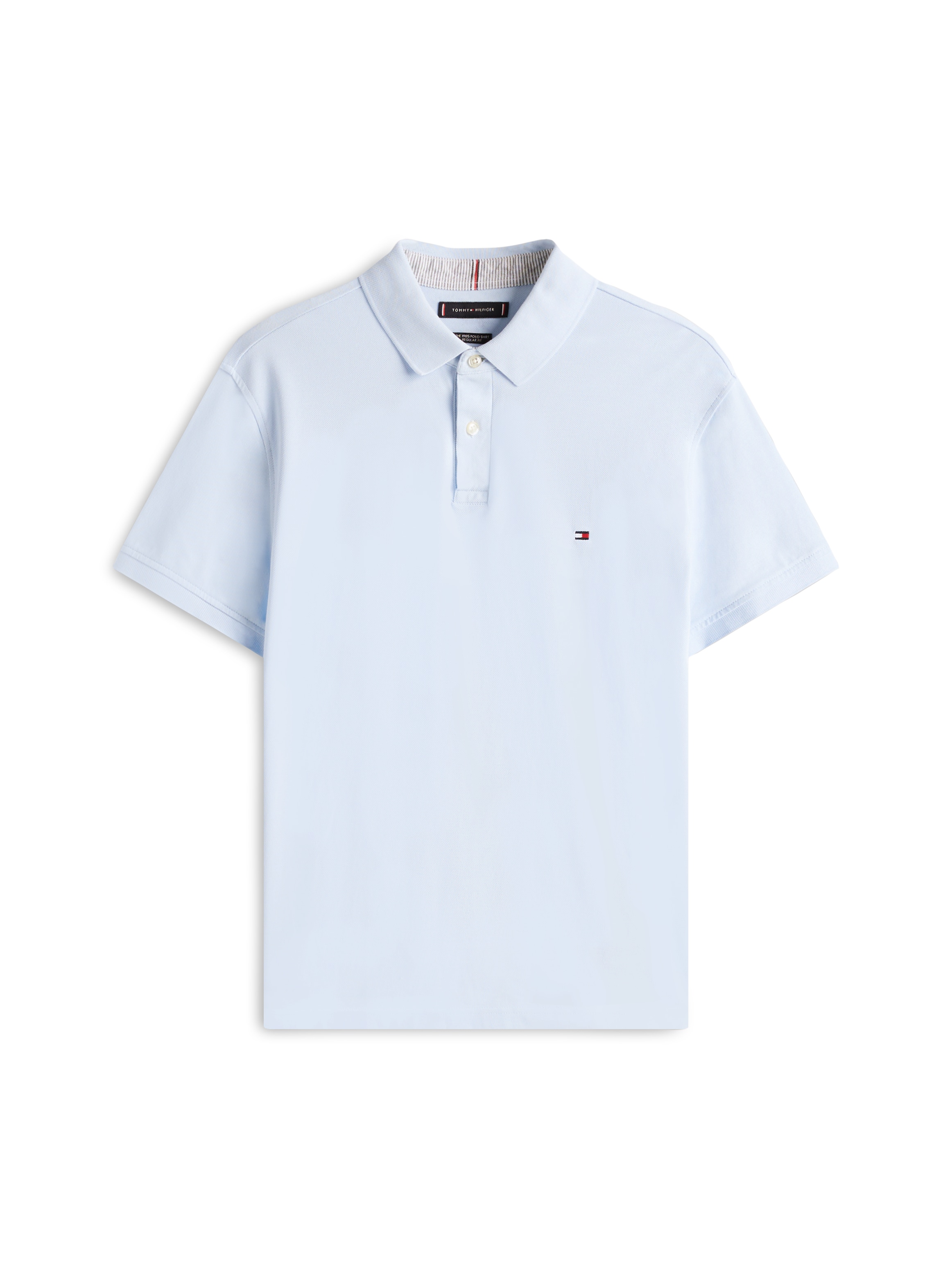 Tommy Hilfiger Poloshirt »1985 REGULAR POLO mit Kontraststreifen und Knopfleiste«, unifarben, sportlich, regular fit, Baumwollmix, Polokragen