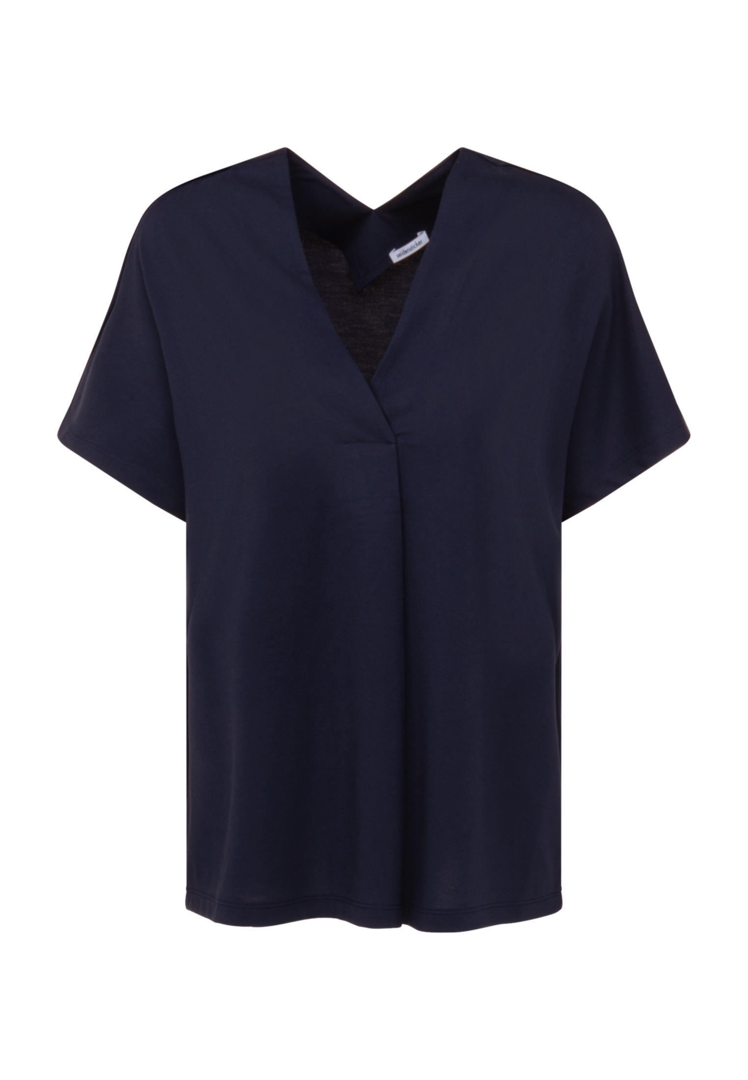 Image of seidensticker Shirtbluse "Schwarze Rose" 1/2 V-Neck Uni