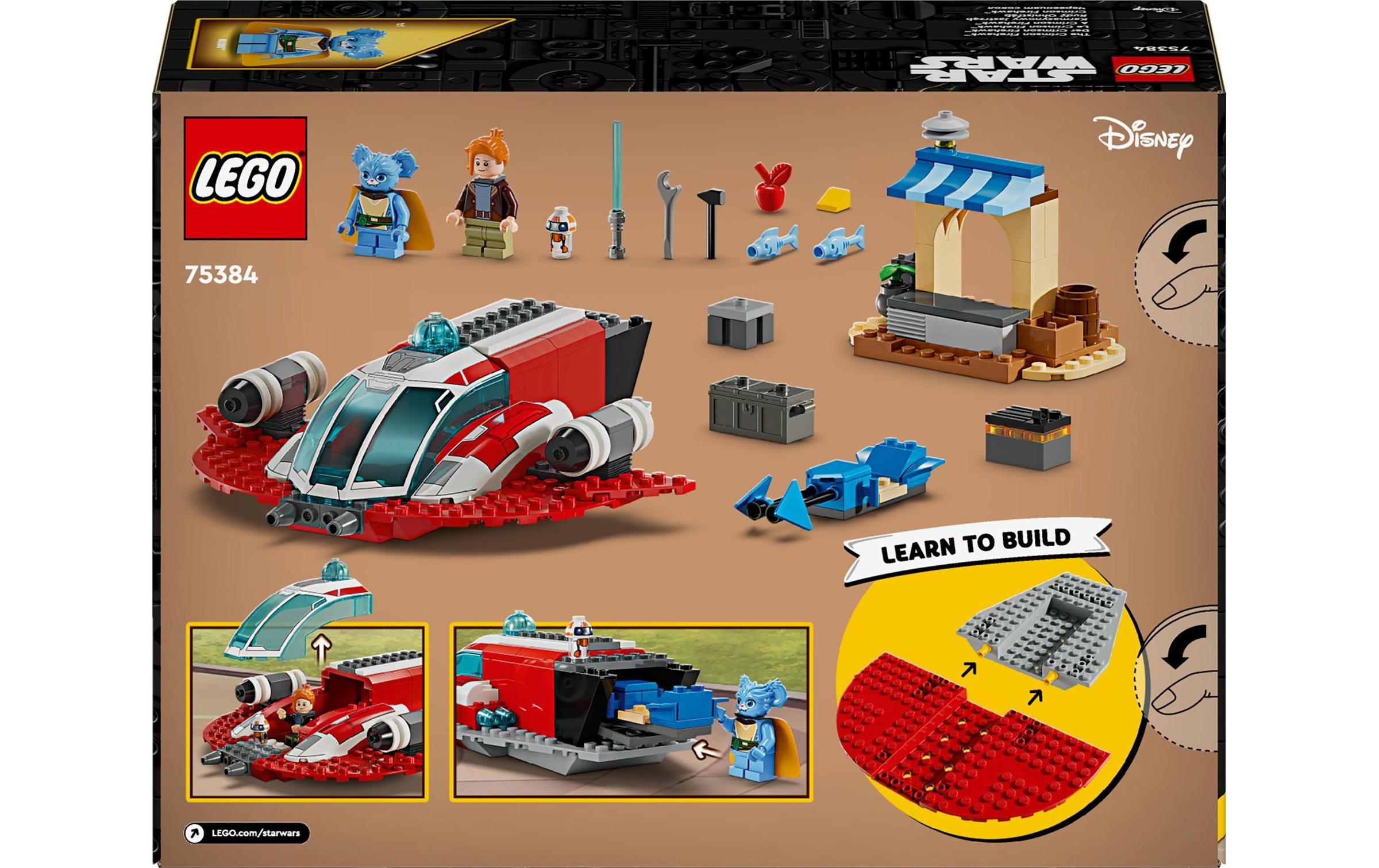 LEGO® Spielbausteine »Wars Der Crimson Firehawk 75384«, (136 St.)
