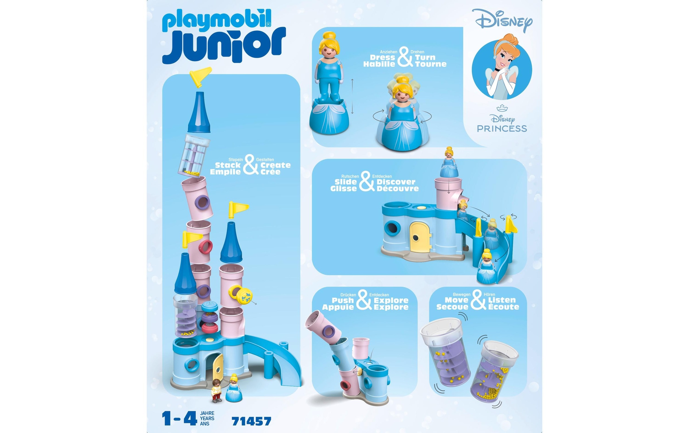 Playmobil® Briques de jeu »Junior & Disney: Cinderellas Schloss 71457«