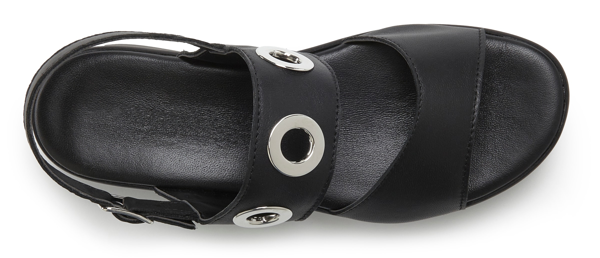 French Connection Sandales »Sandale, Ledersandale, offener Schuh, Sommerschuhe, Ledersandalette«  NEU aus Leder mit modisch bequemer Plateausohle