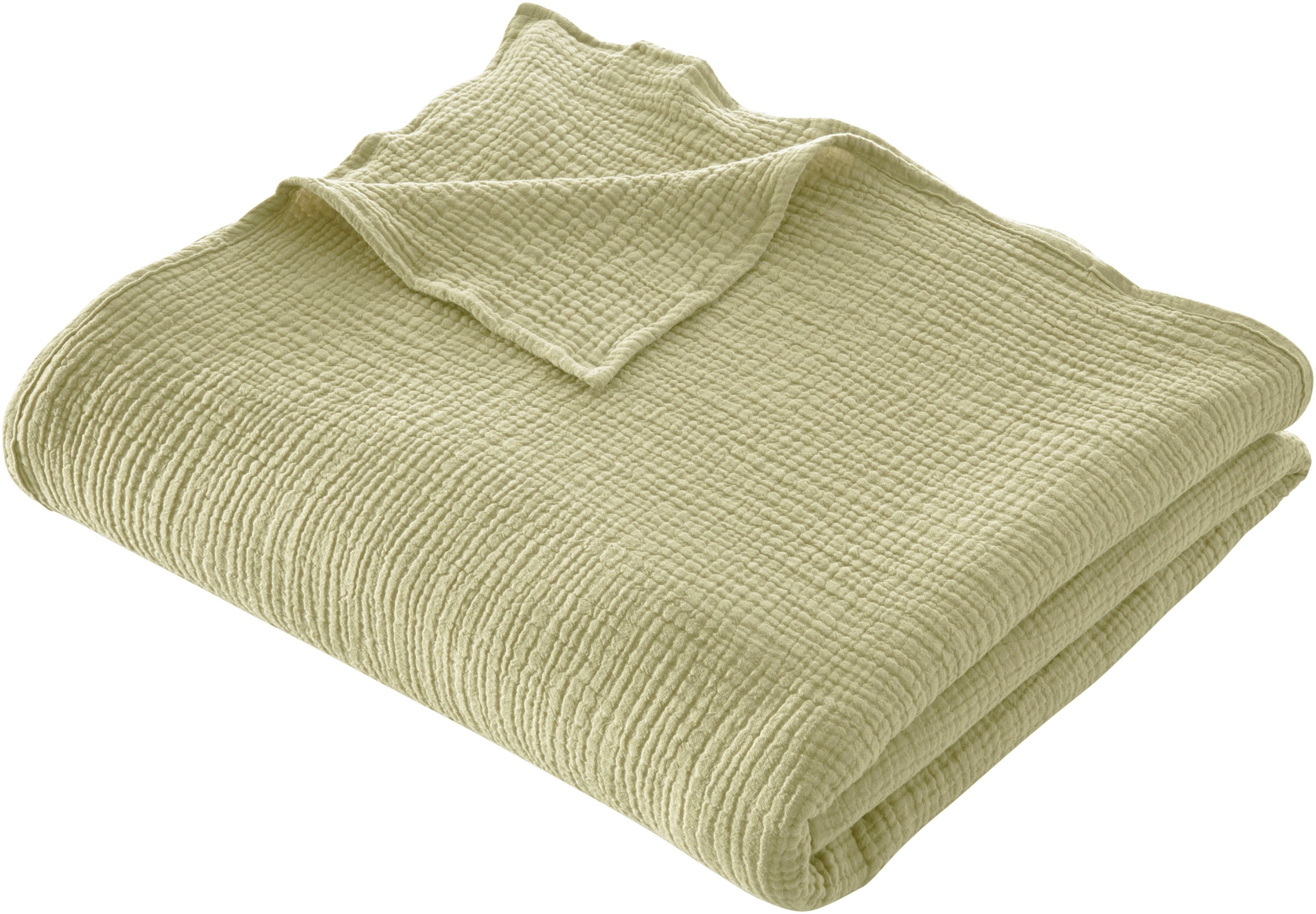 Image of LeGer Home by Lena Gercke Wohndecke »Hevin«, Tagesdecke im Baumwoll - Crinkle Effekt, Kuscheldecke bei Ackermann Versand Schweiz