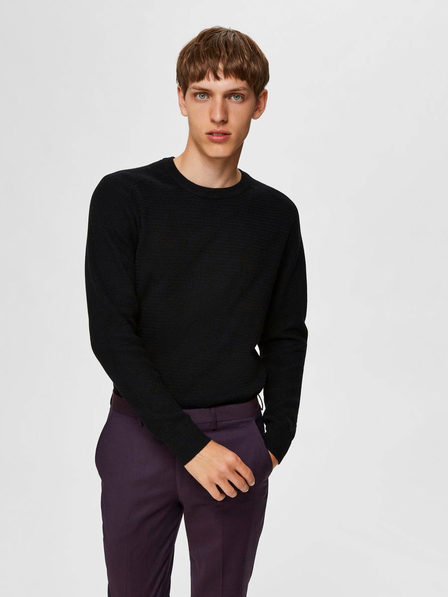 Image of SELECTED HOMME Rundhalspullover »CORNELIUS STRUCTURE CREW NECK« bei Ackermann Versand Schweiz