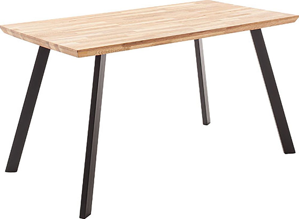 MCA living Esstisch »Zeballos, TOPSELLER!«, (1 St., Holztisch), Tischplatte aus Zerreiche, Schweizer Kante, belastbar bis 100 Kg
