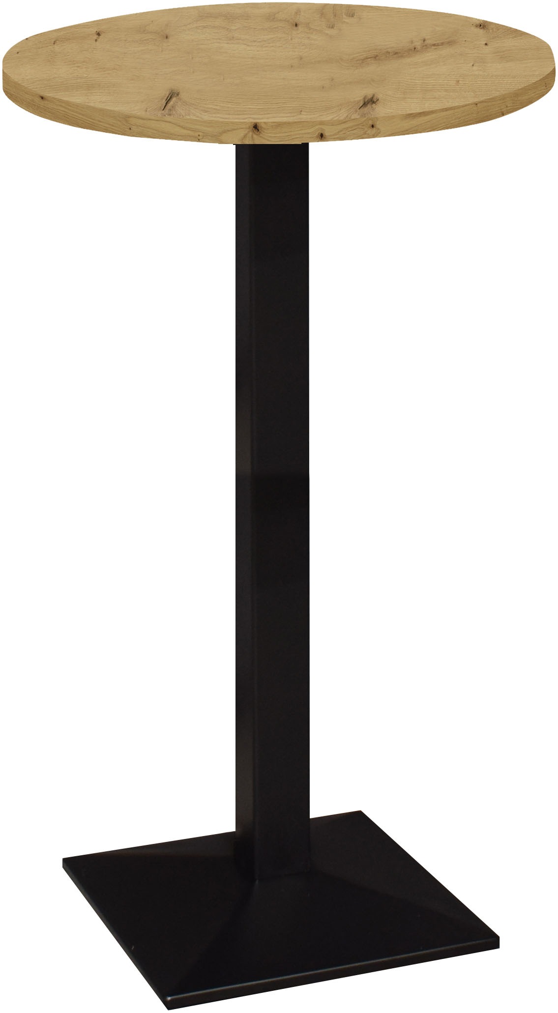 Mäusbacher "Big Bistro Metall" Quadrat-Säulengestell, runde Platte Ø 70 cm x H 105 cm