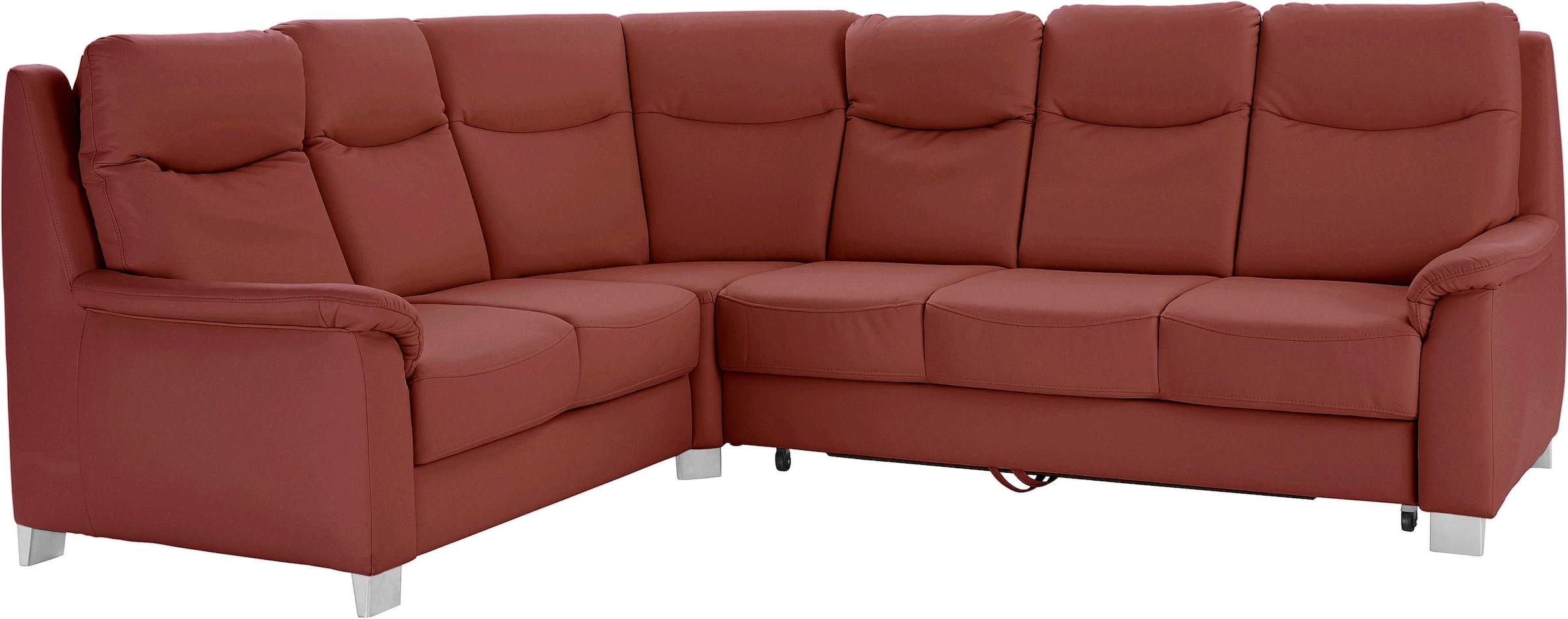 Image of sit&more Ecksofa "Boccaccio L-Form" mit Federkern und Kopfteilverstellung, wahlweise mit Schlaffunktion