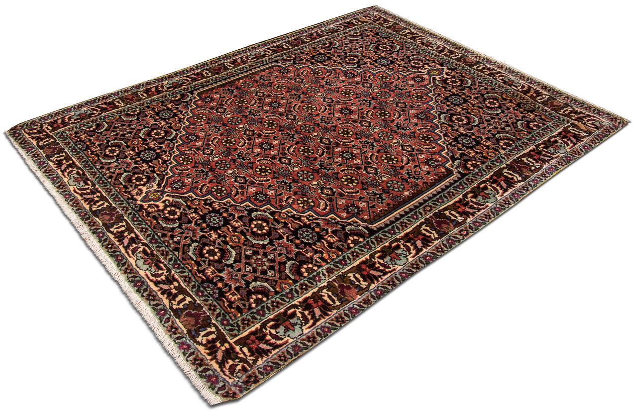 Teppich »Bidjar Takab Teppich handgeknüpft blau«, rechteckig, handgeknüpft
